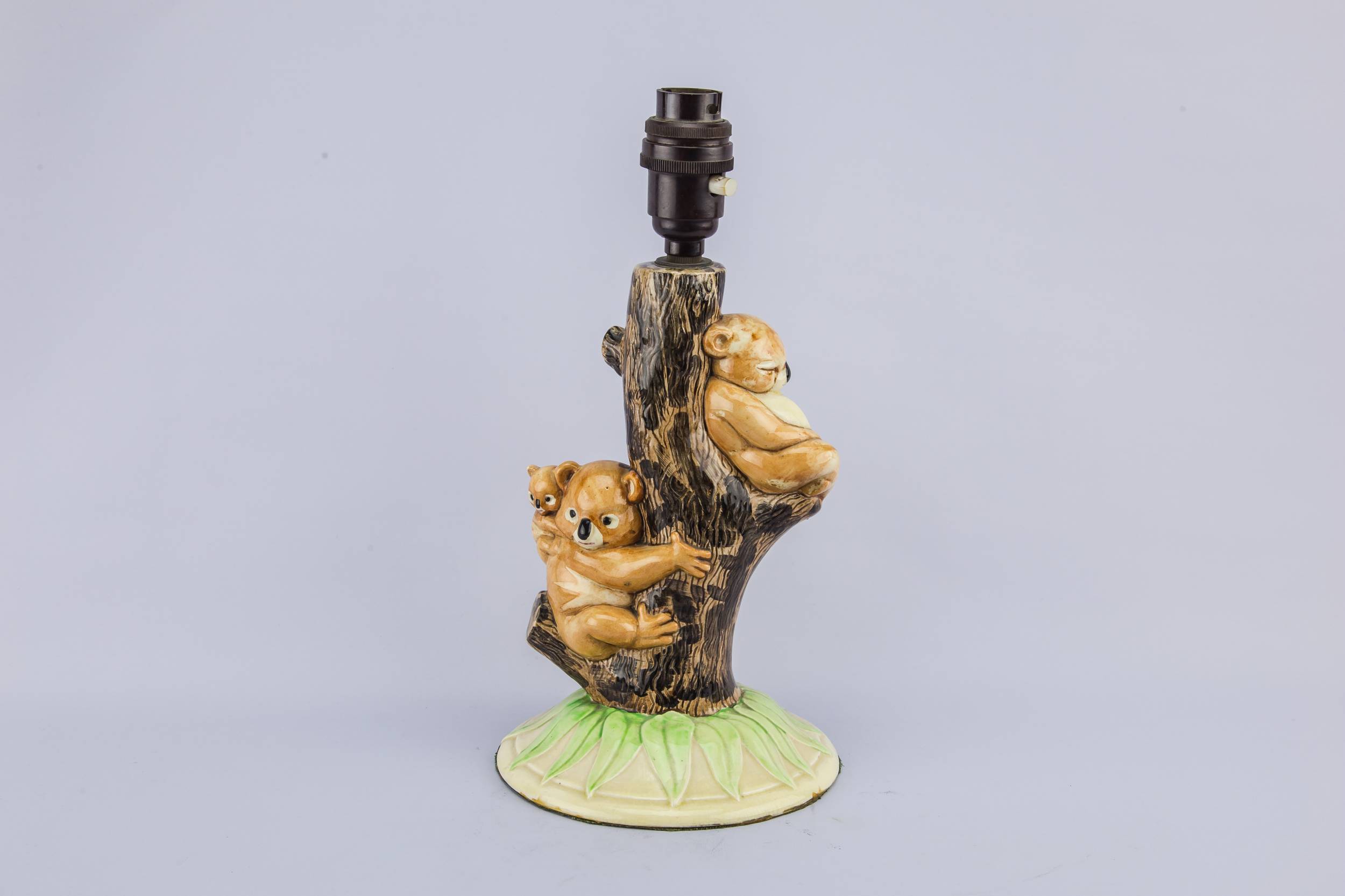 Vintage Art Deco — Koala ceramic lamp
