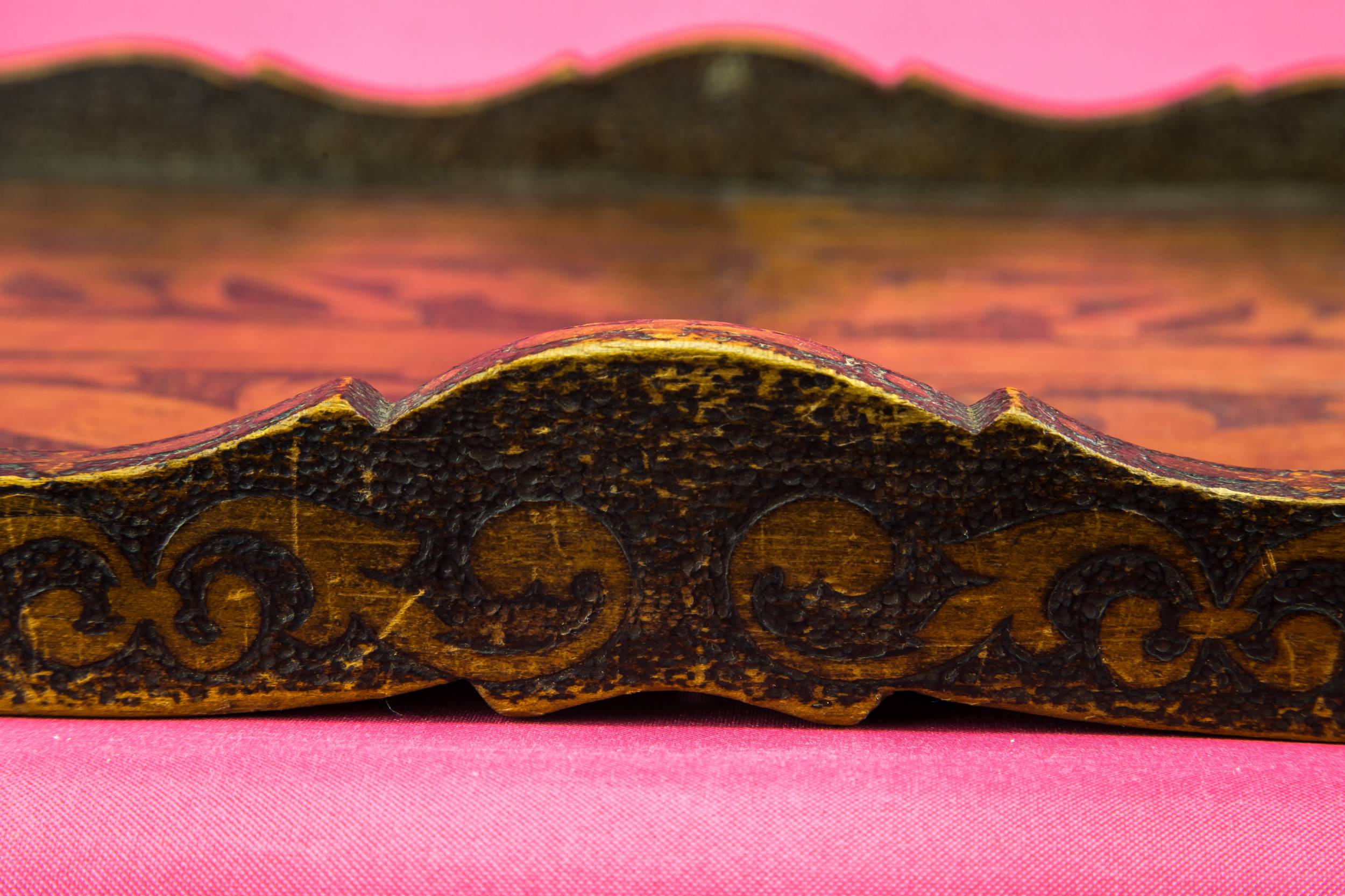 Arts Crafts Antique — Arts & Crafts wooden tray 4