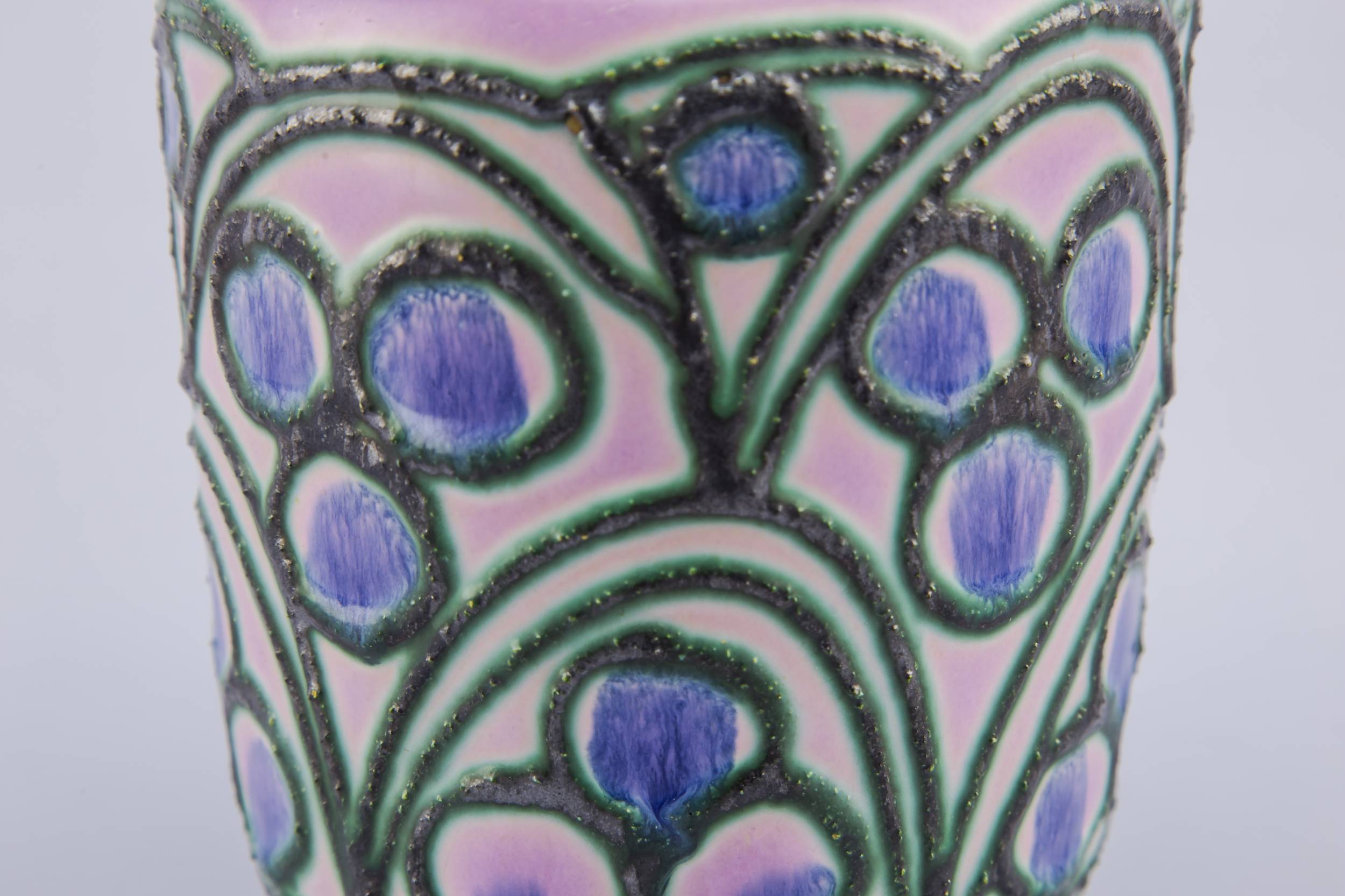 Vintage Pottery Tall — Modernist pottery vase 3