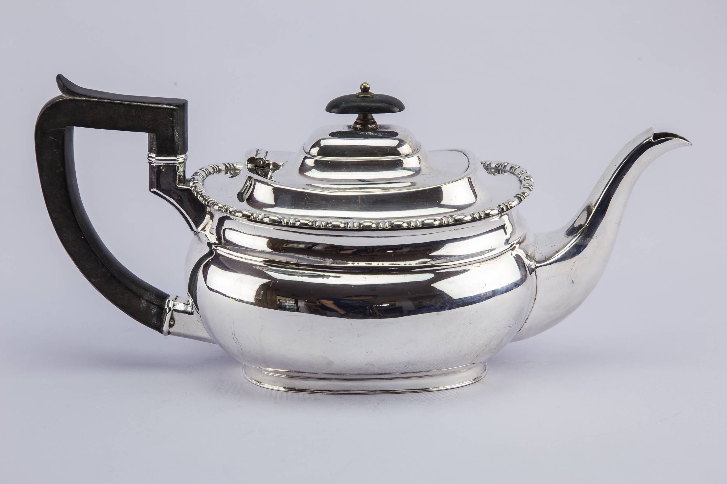 Silver Plated Metal — Medium Neo-Classical teapot 1