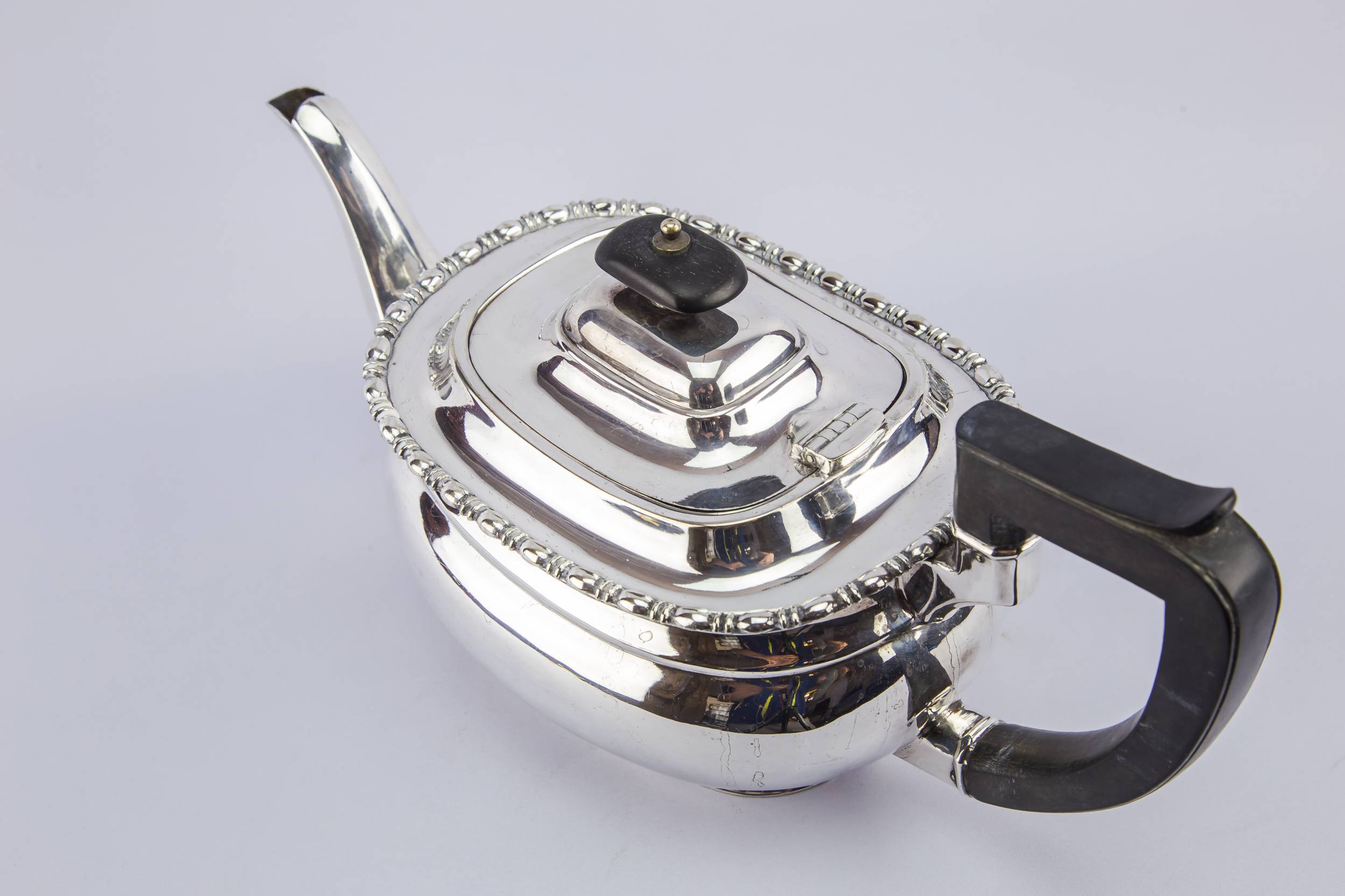 Silver Plated Metal — Medium Neo-Classical teapot 2