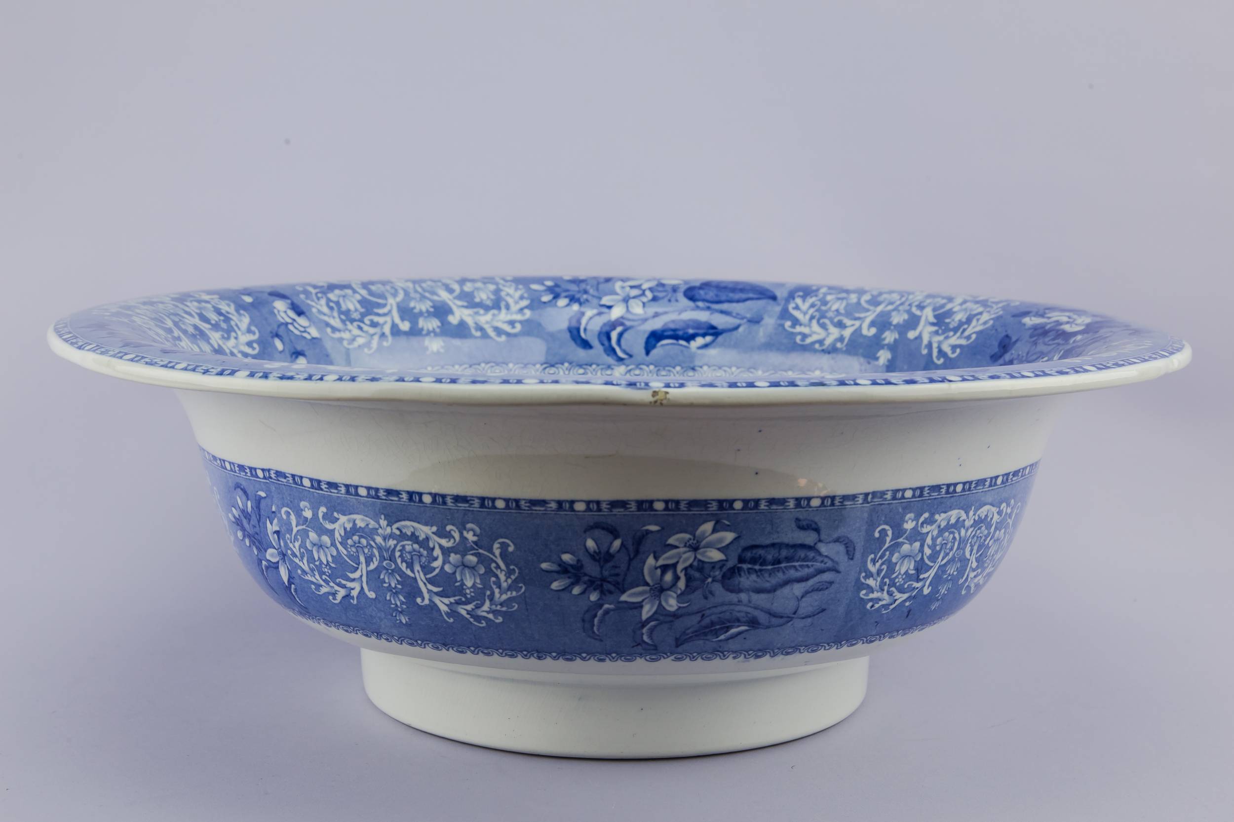 Opulent Vintage Dish — Large Spode pottery bowl 3