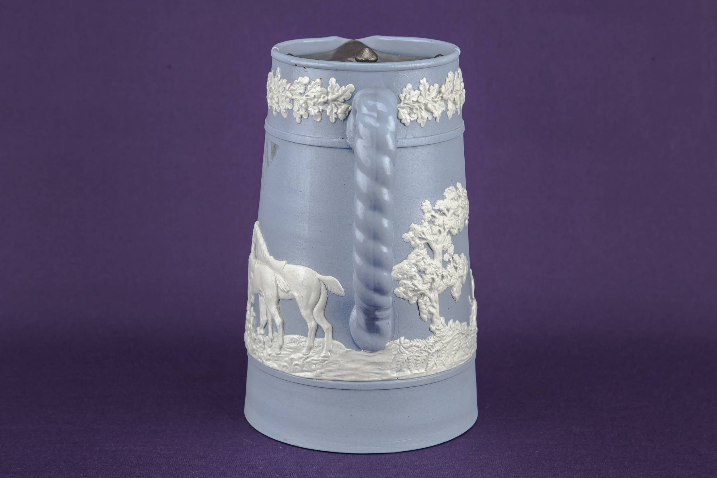 Porcelain Neo-classical Hunting — Jasperware water jug 1