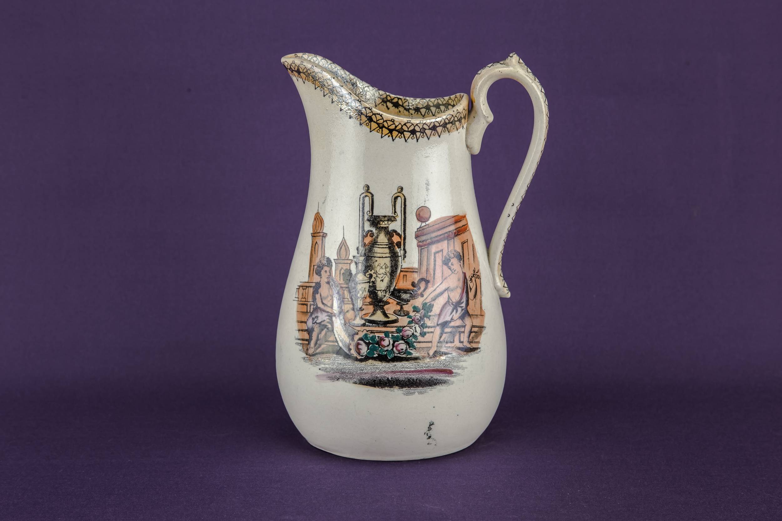 Ceramic Neo-classical Architectural — Rustic water jug