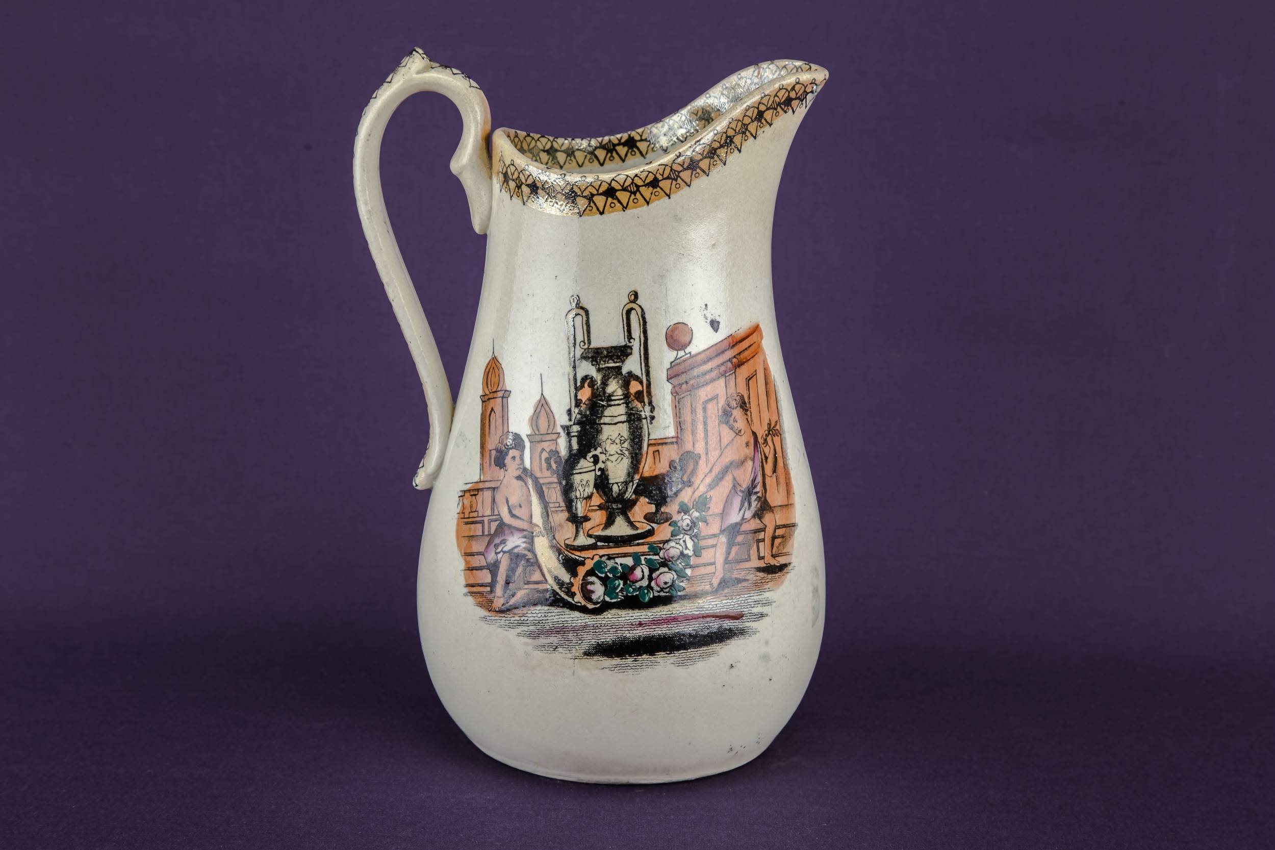 Ceramic Neo-classical Architectural — Rustic water jug 1