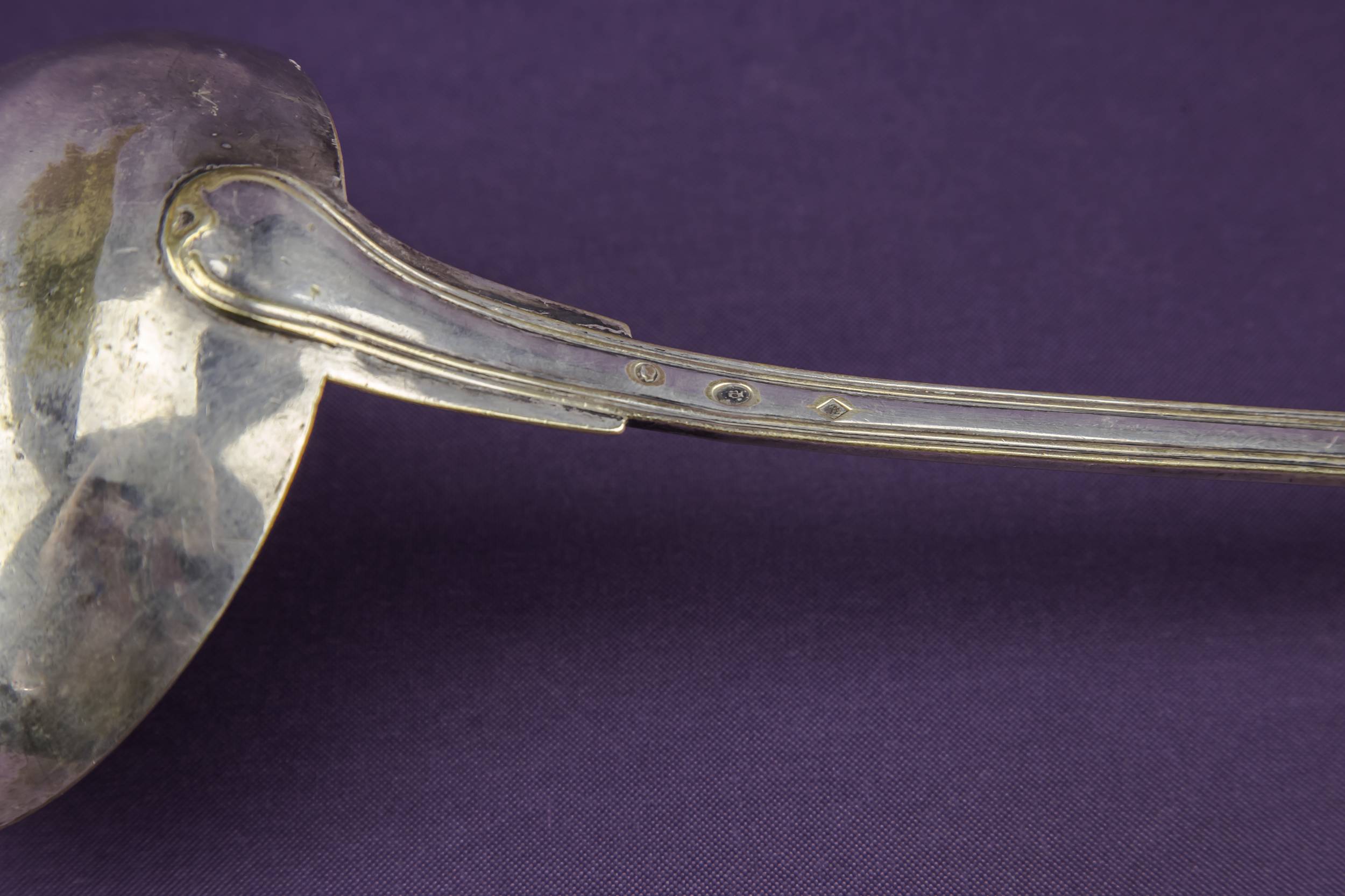 Neo-classical Rustic LADLE — Silver plated ladle 3