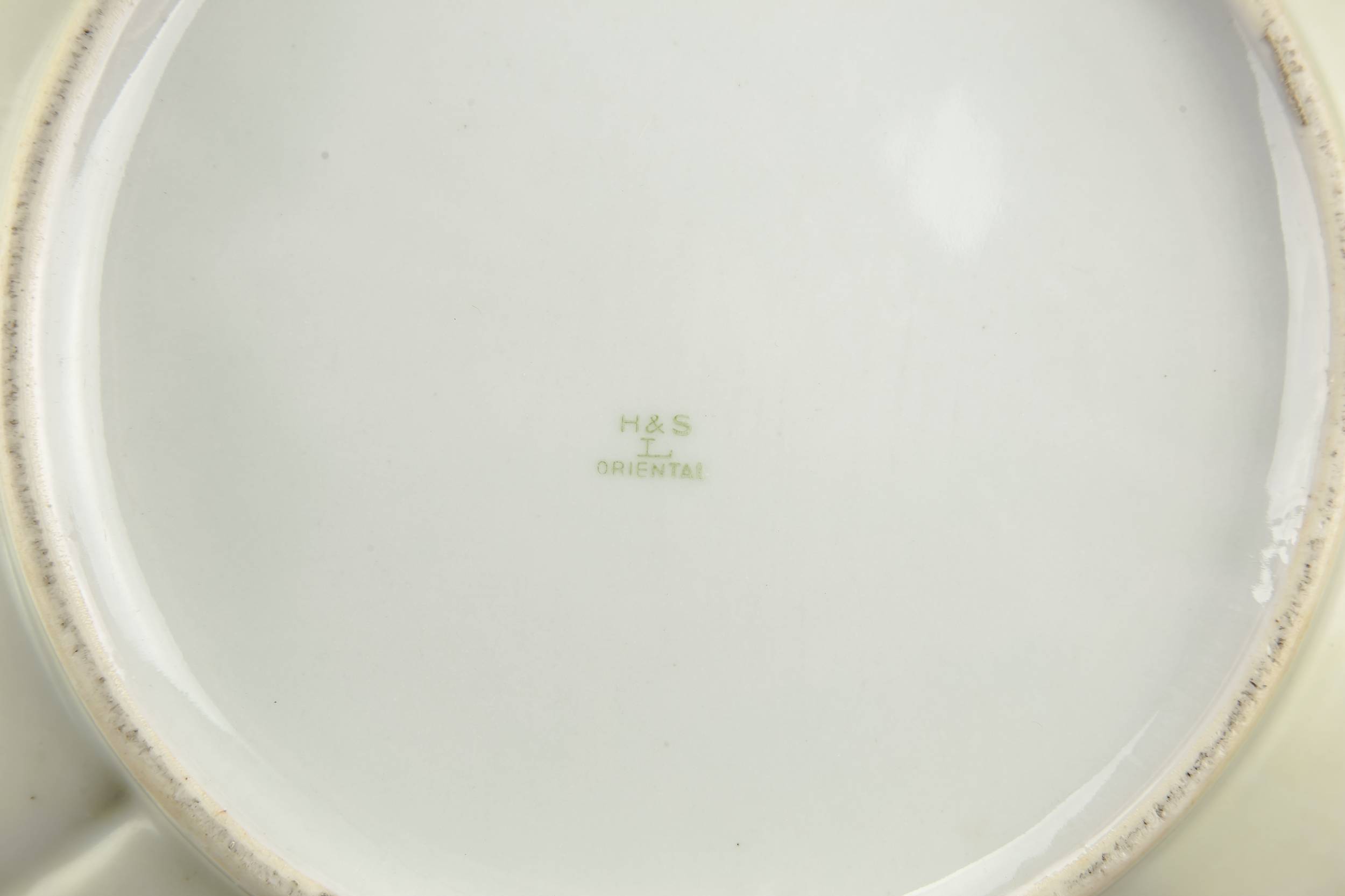Antique Charming Floral — Blue lobed vase 3