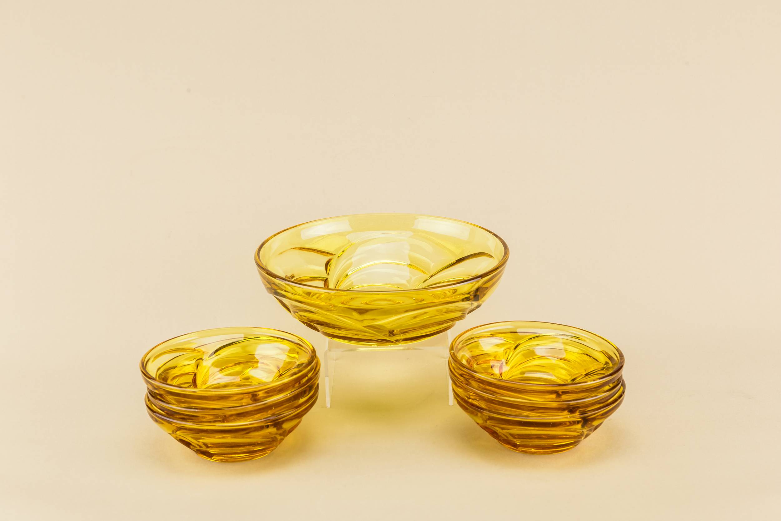 Dessert Bowl Set — Glass dessert bowl set for 6