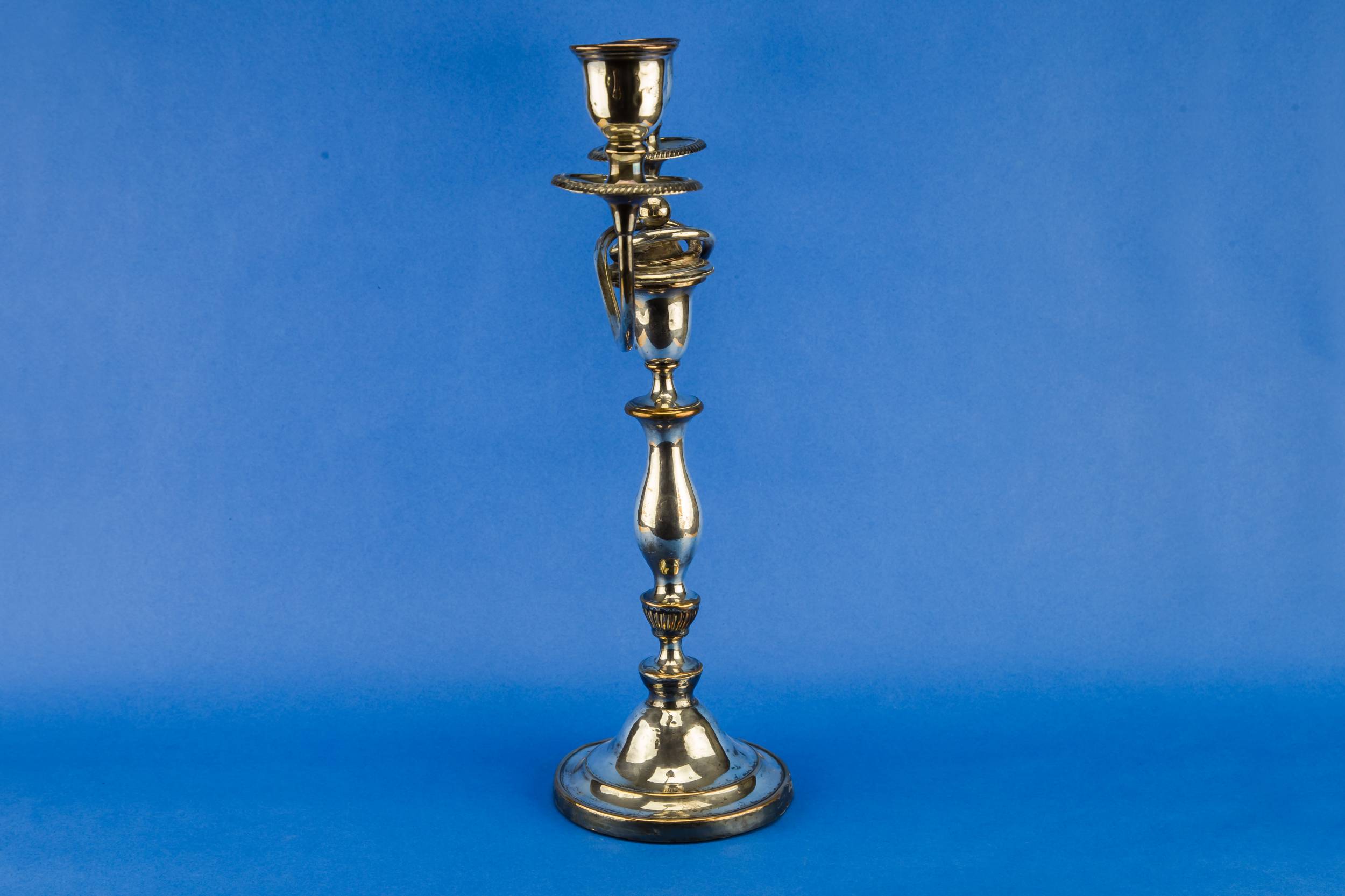 Neo-classical Shabby Chic — Silver plated candelabra 1