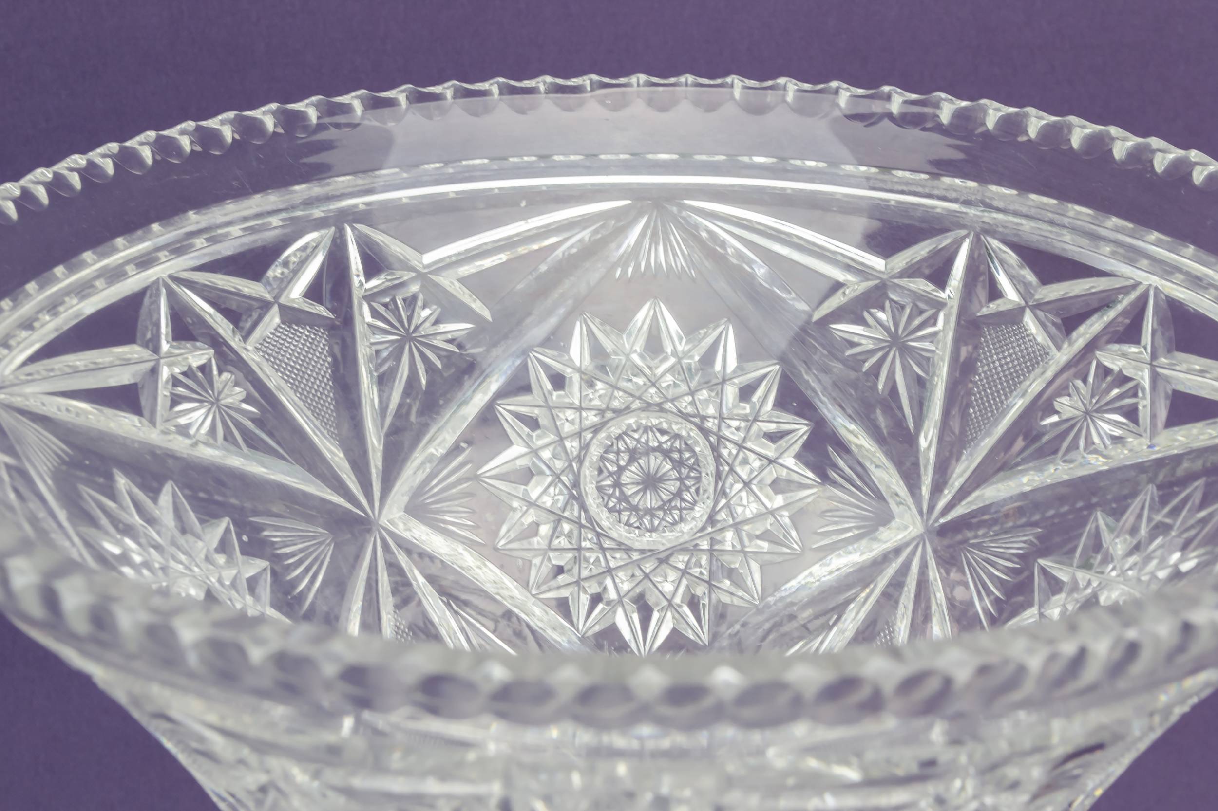 Massive Antique Large — Massive cut crystal vase 1