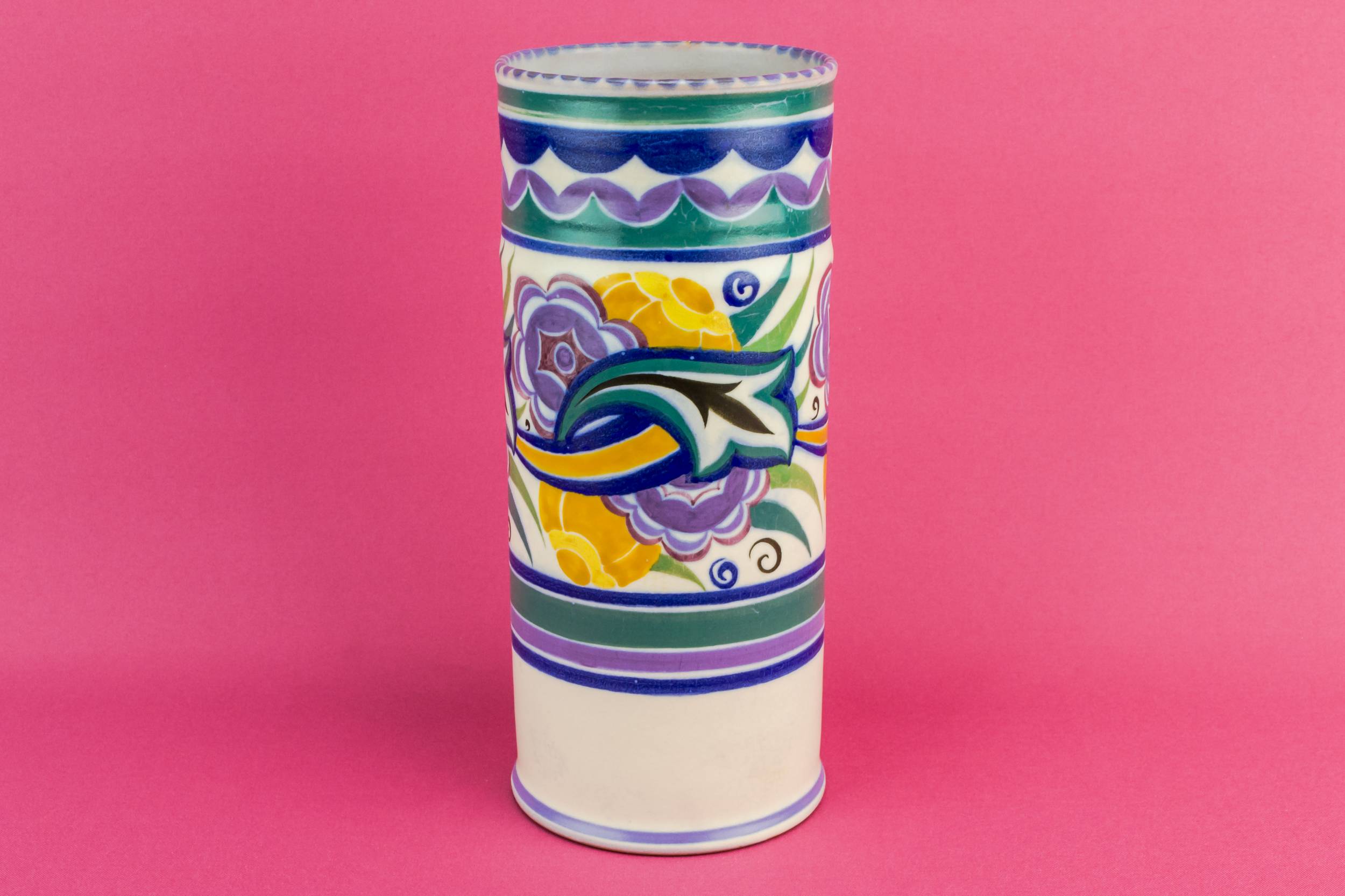 Ceramic Elegant Floral — Art Deco ceramic vase