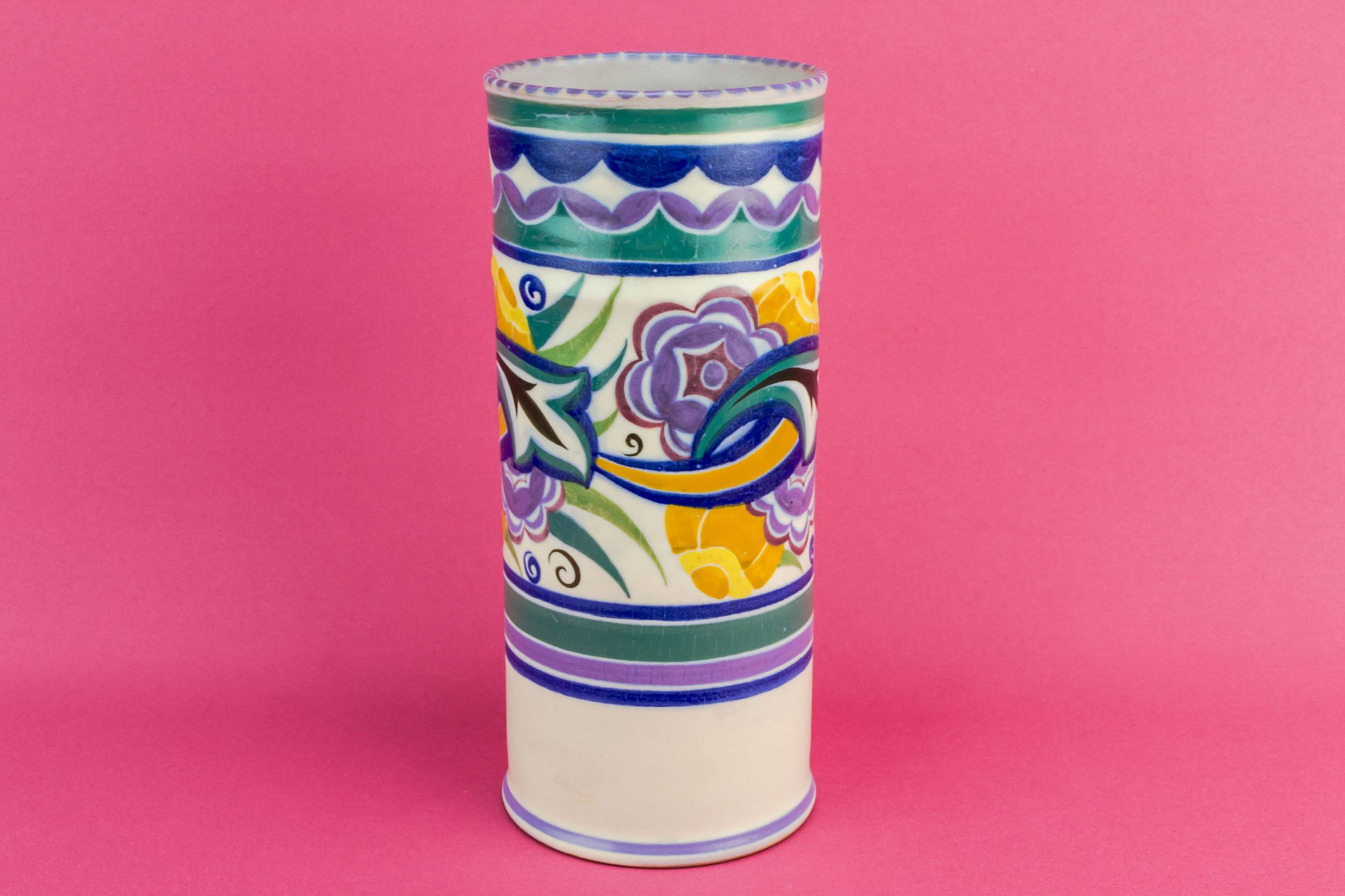 Ceramic Elegant Floral — Art Deco ceramic vase 1