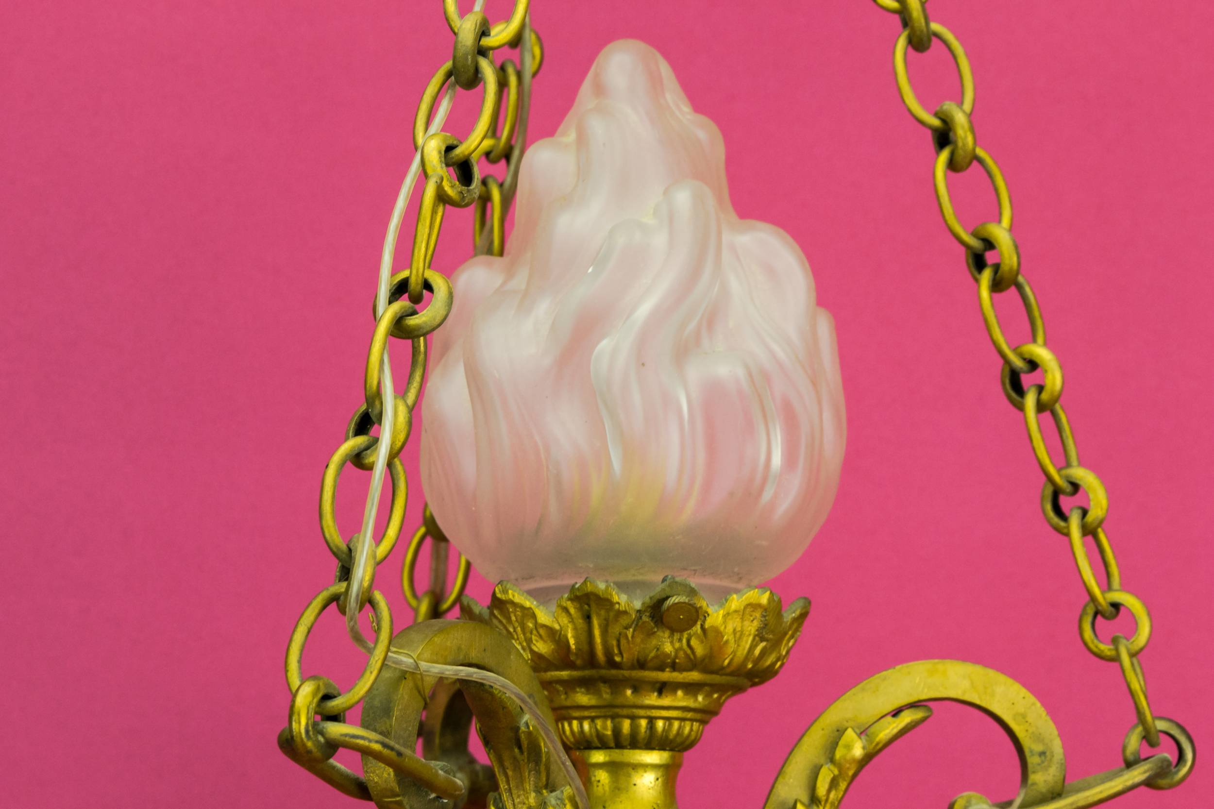 Neo-classical Gilded Bronze — Gilded bronze chandelier 3