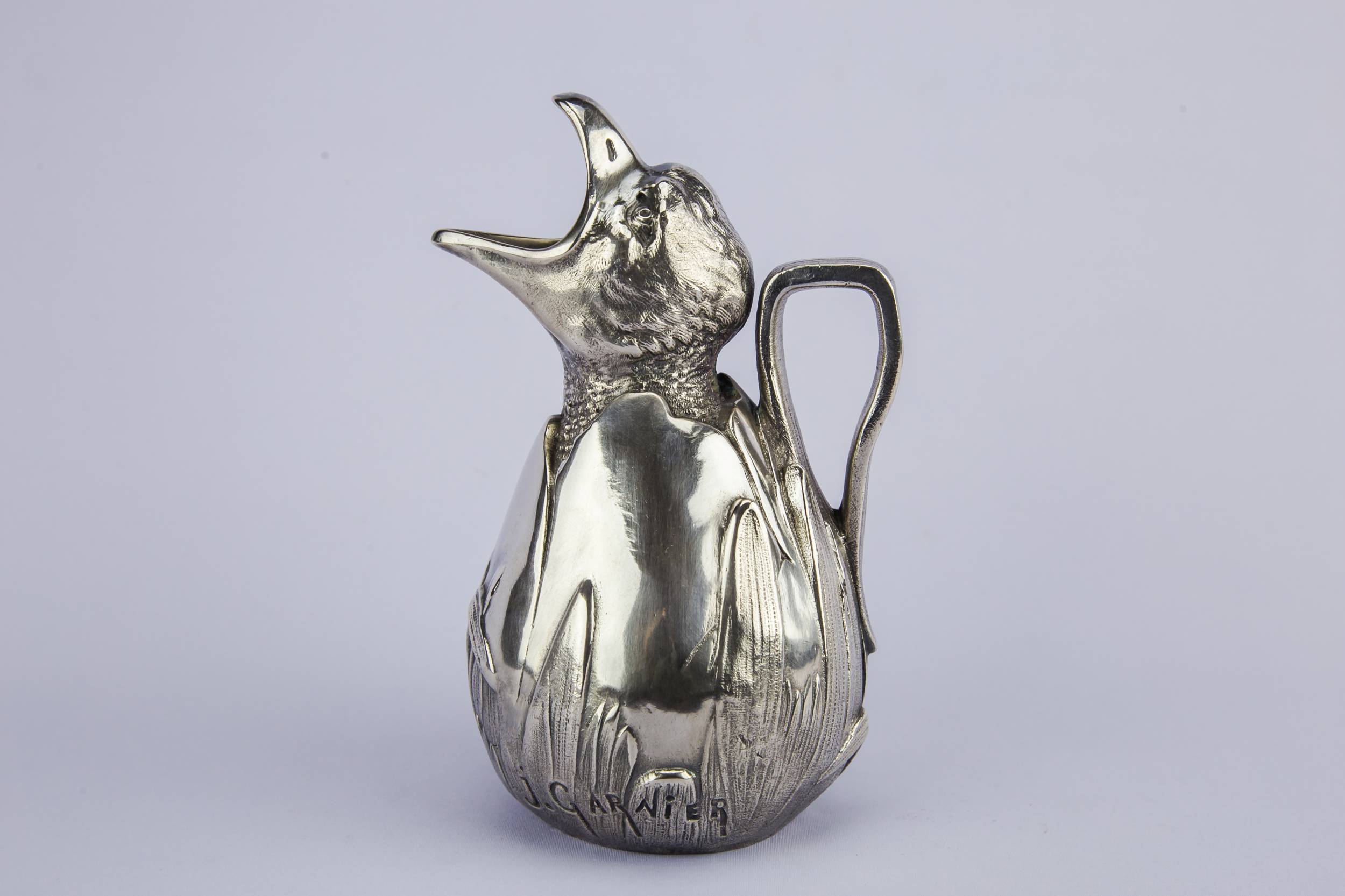 Jean Garnier Pewter — Art Nouveau pewter jug