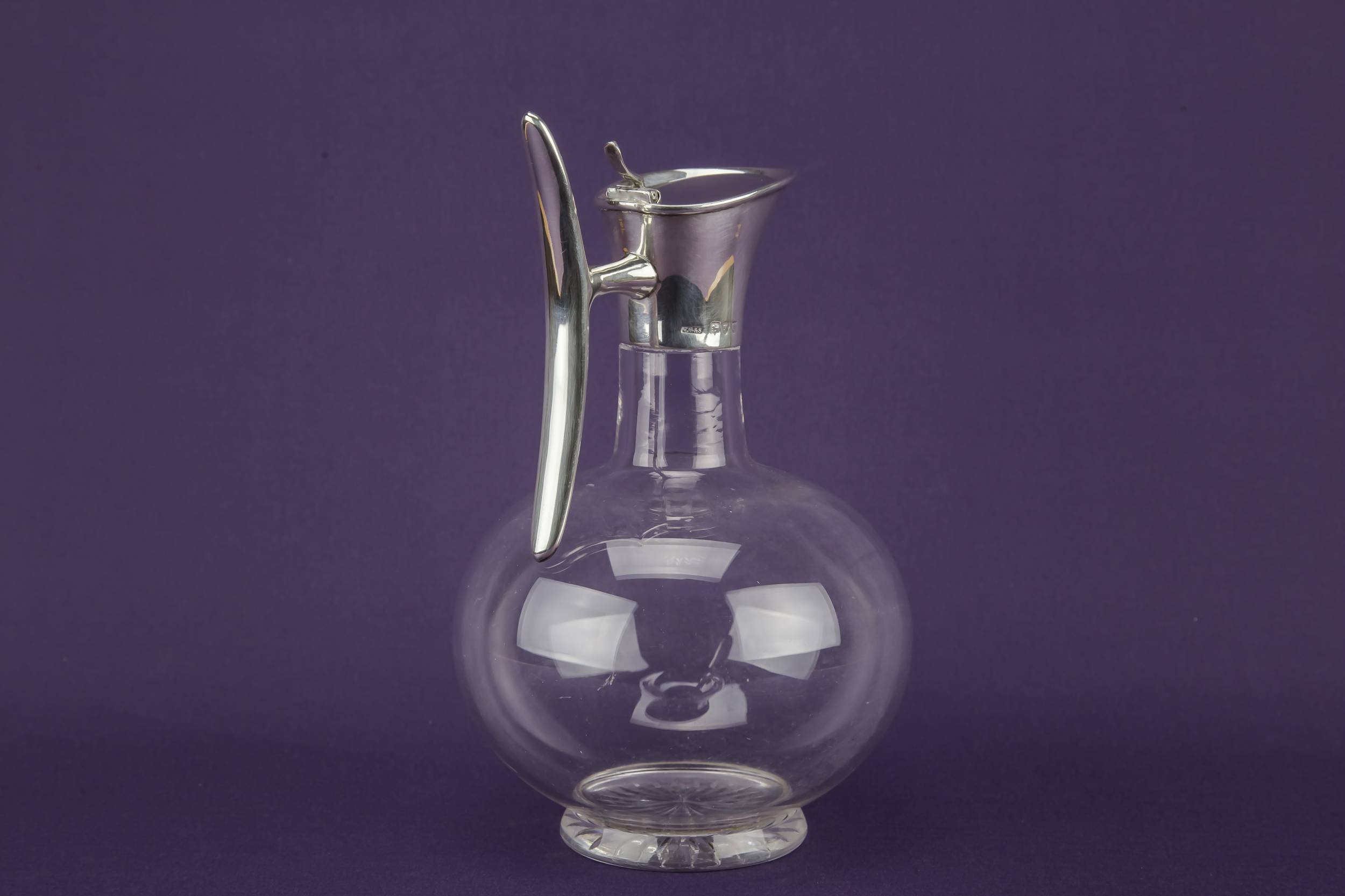 Blown Glass Silver — Sherry decanter 3