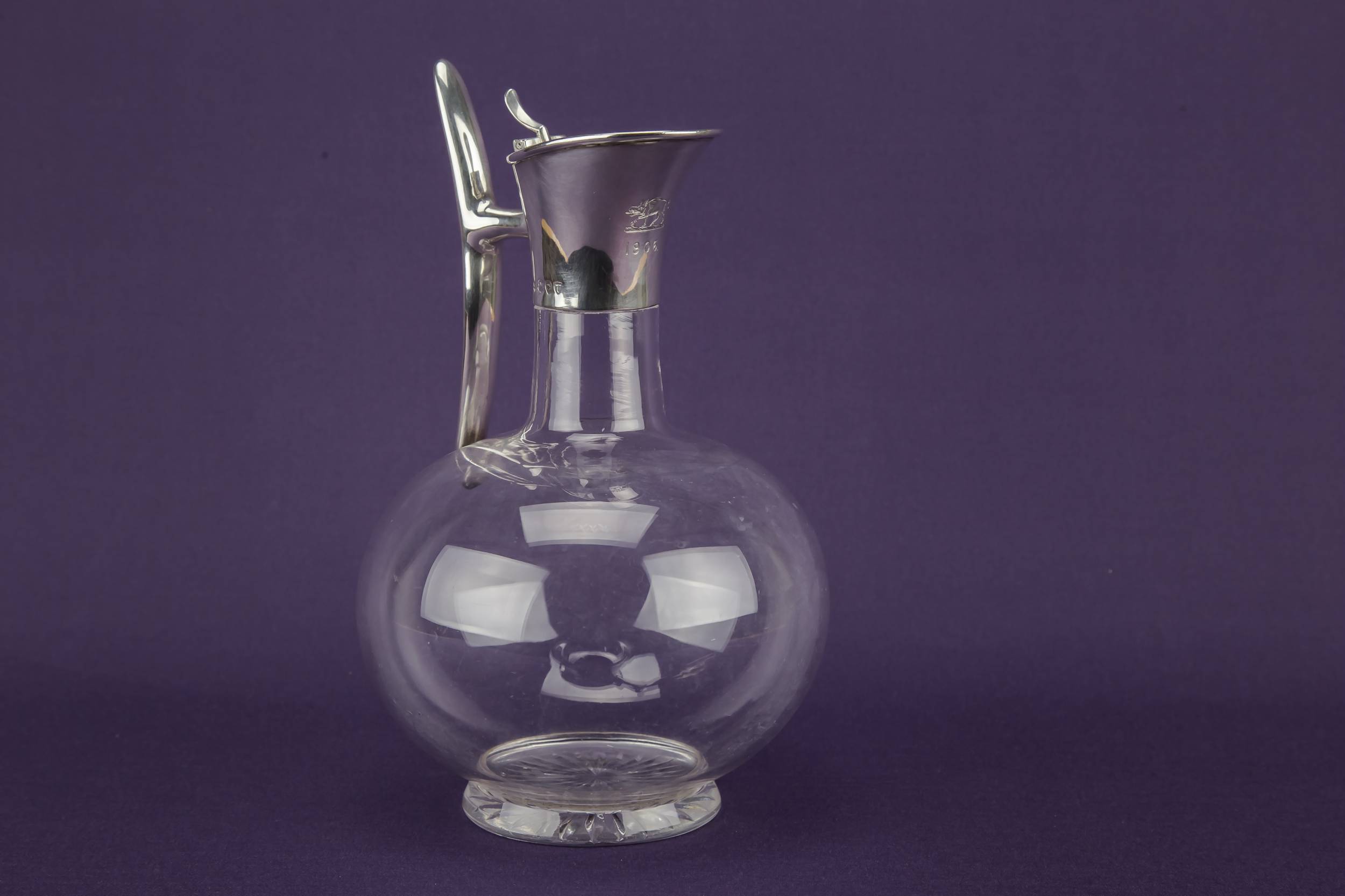 Blown Glass Silver — Sherry decanter 4