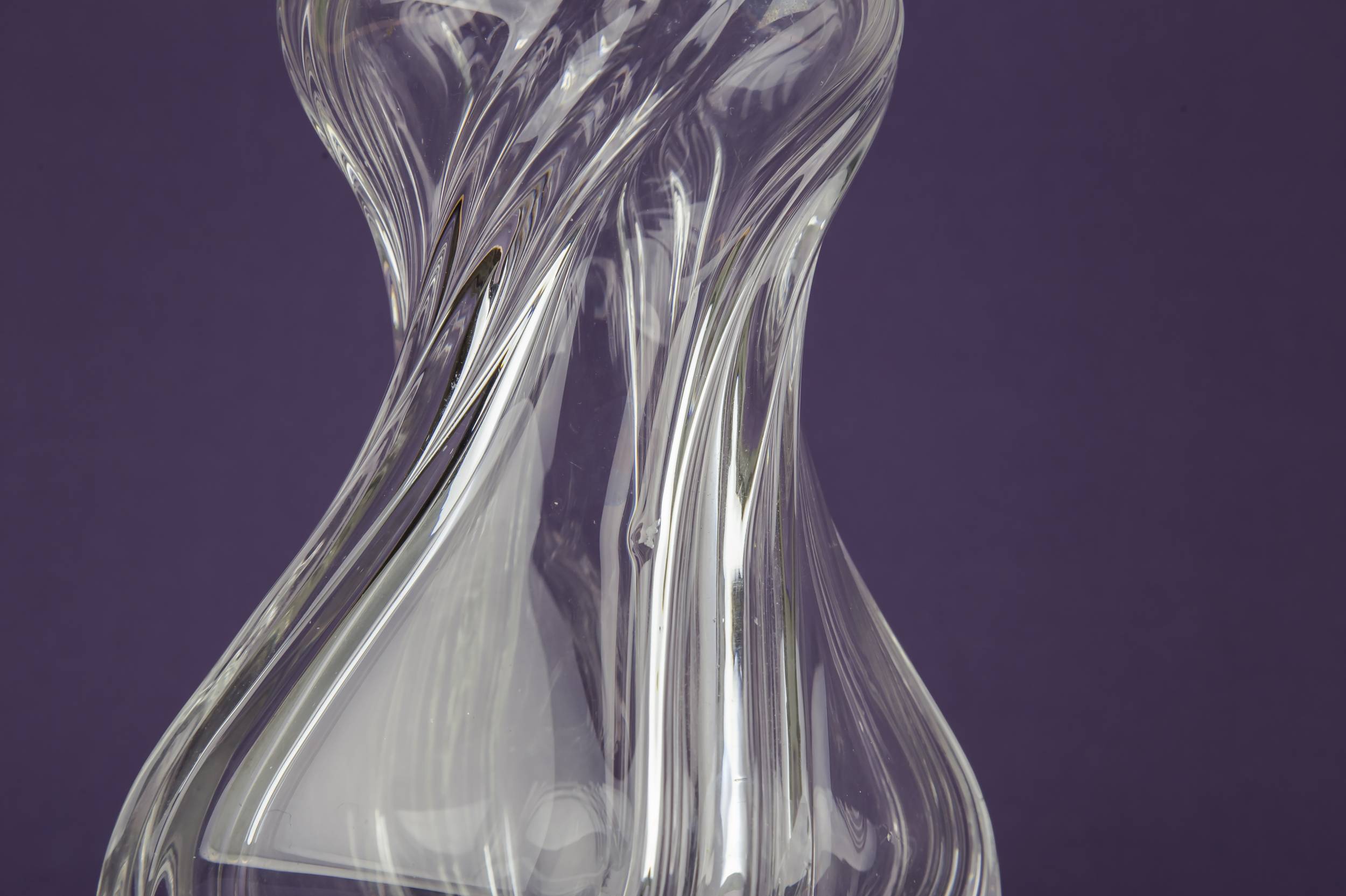Twisted Hourglass Blown — Art Nouveau decanter 9