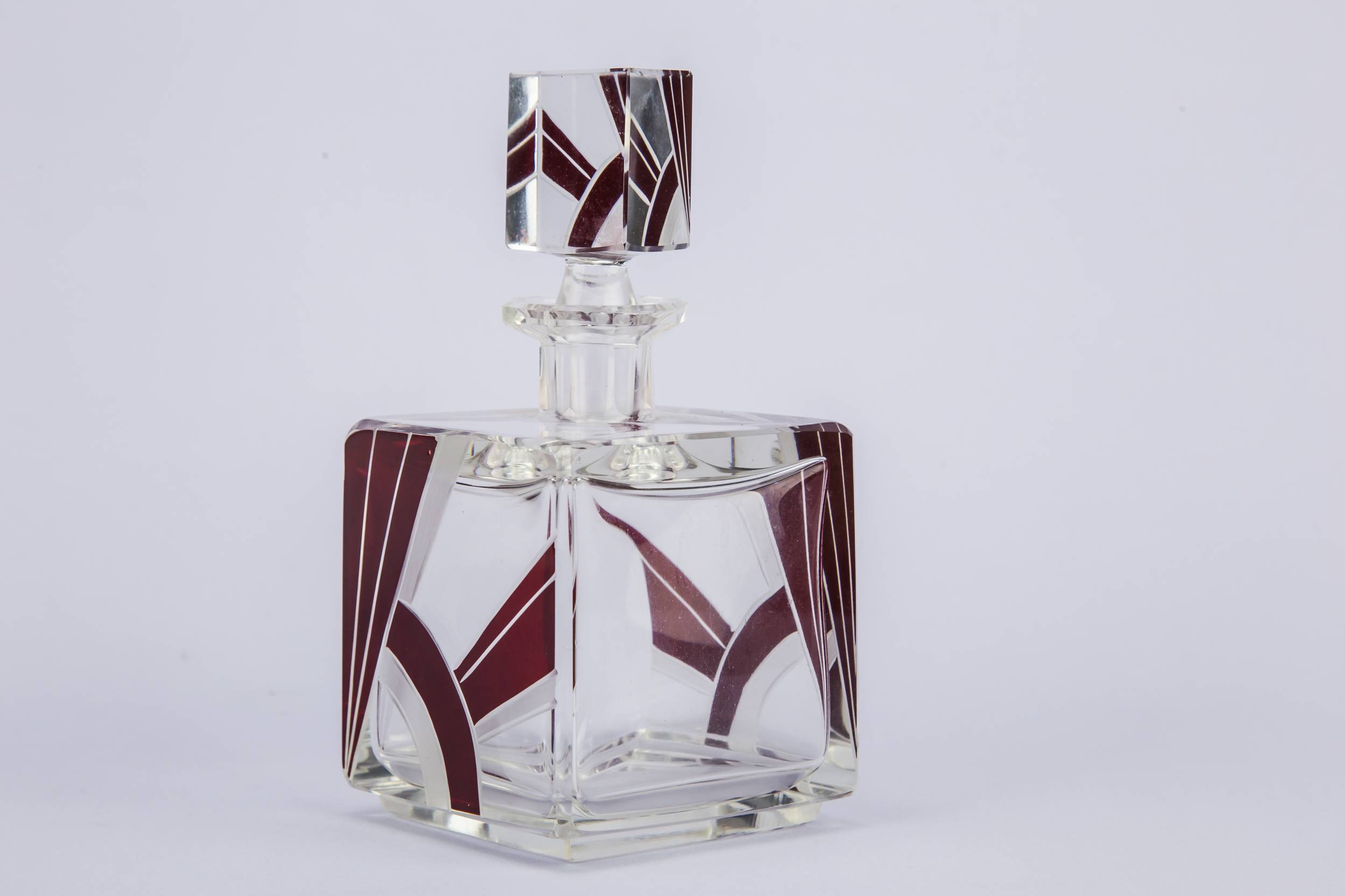 Cut Glass Antique — Cut glass whisky decanter 3