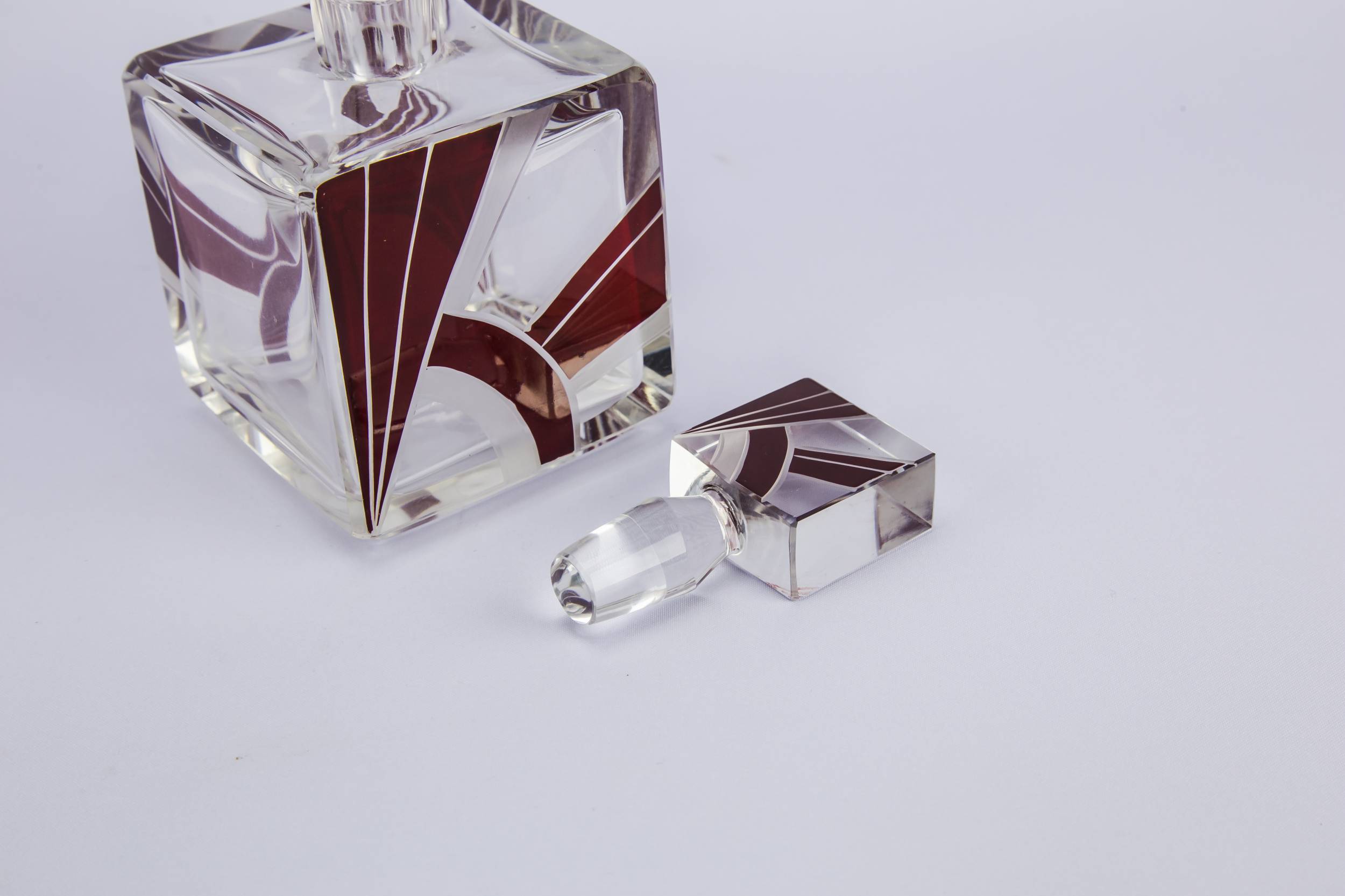 Cut Glass Antique — Cut glass whisky decanter 2