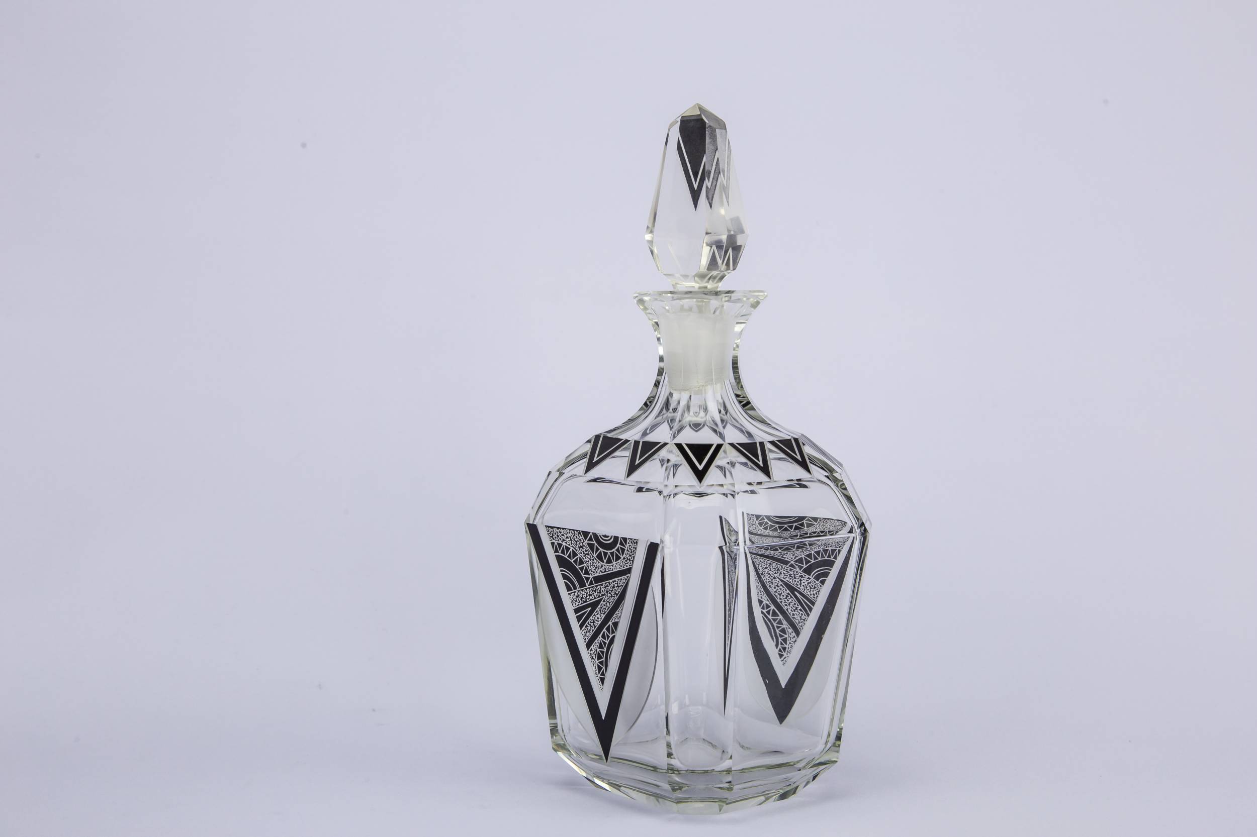 Decanter 6 Glasses — Art Deco decanter set 6