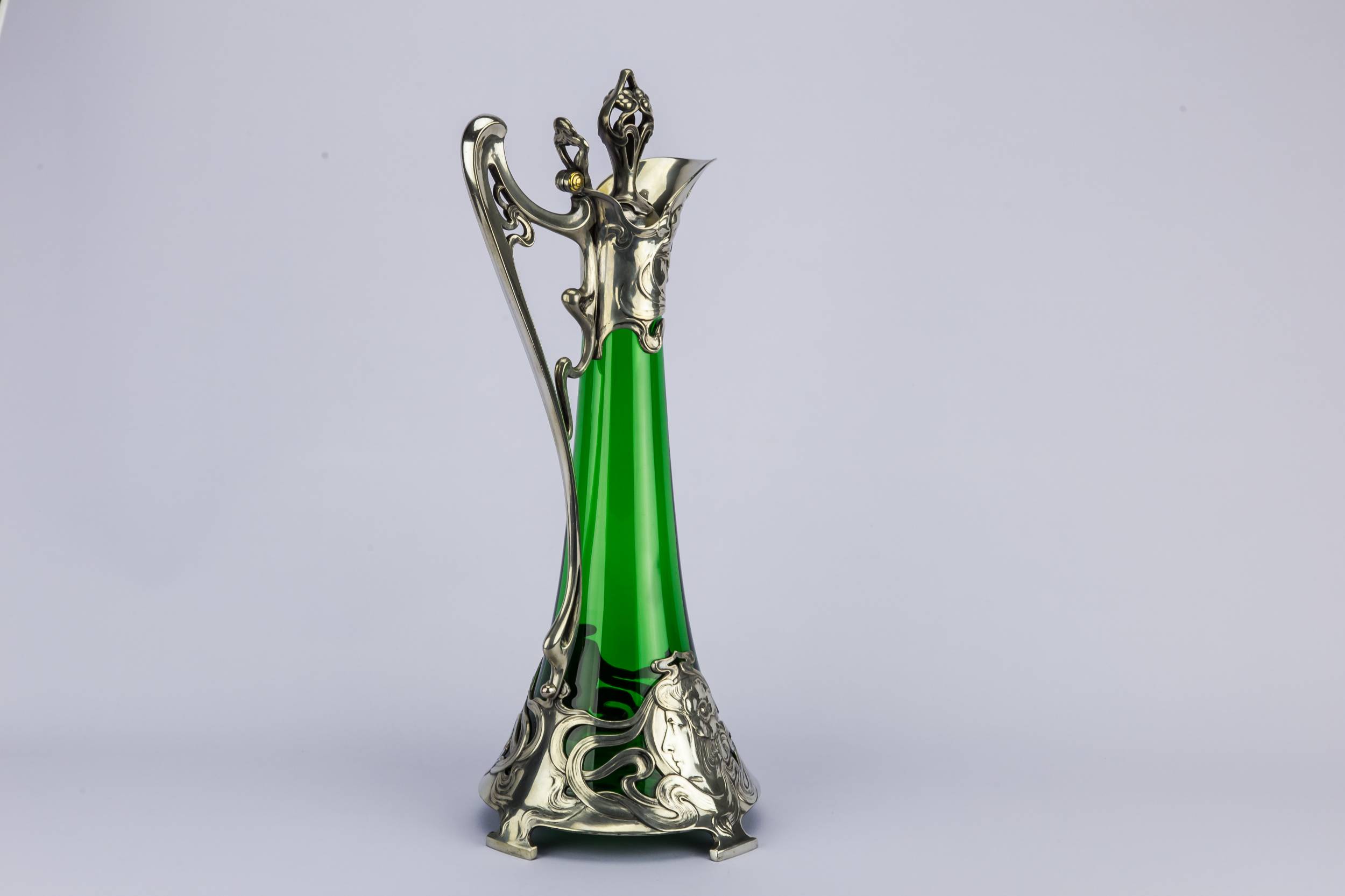WMF Blown Glass — Art Nouveau wine carafe 4
