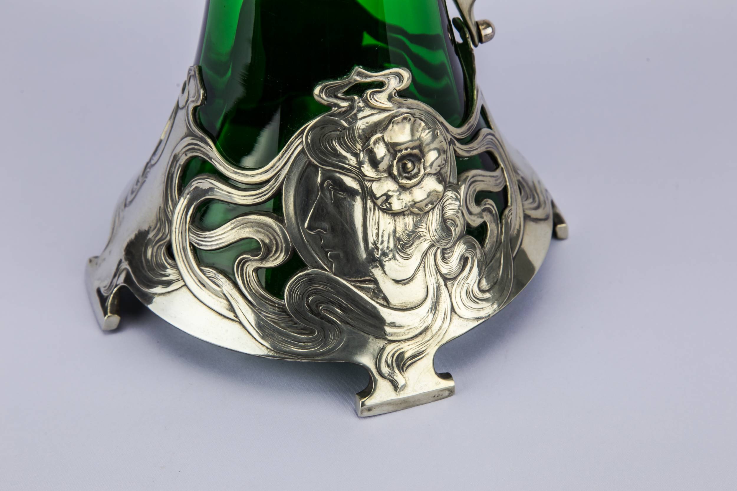 WMF Blown Glass — Art Nouveau wine carafe 10