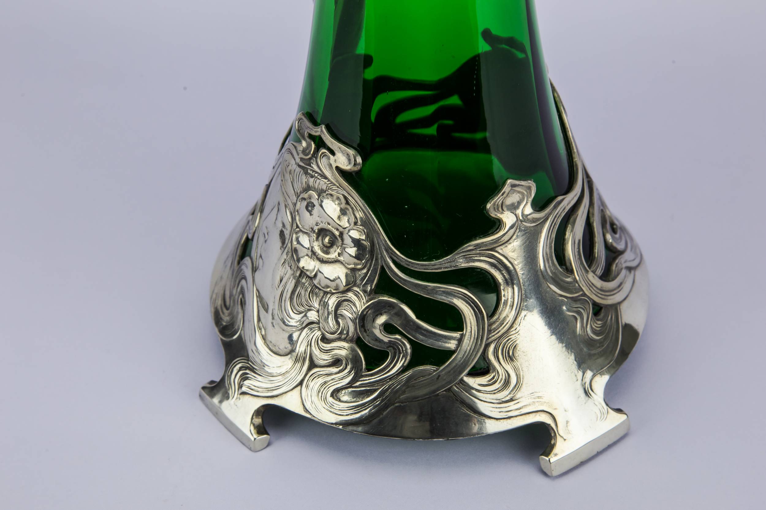 WMF Blown Glass — Art Nouveau wine carafe 9