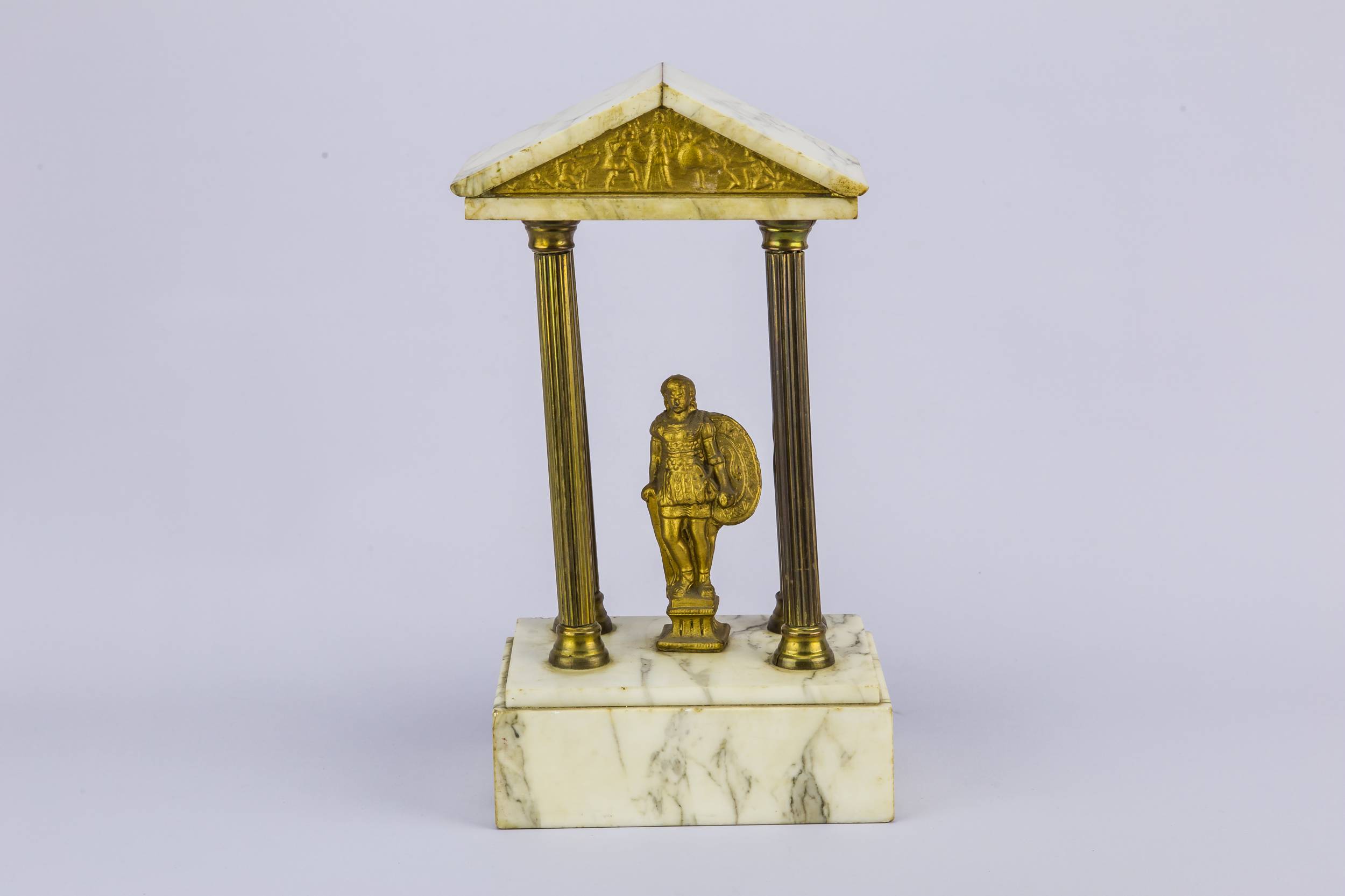 Neo-classical Marble Gallic — Gallic soldier obelisk