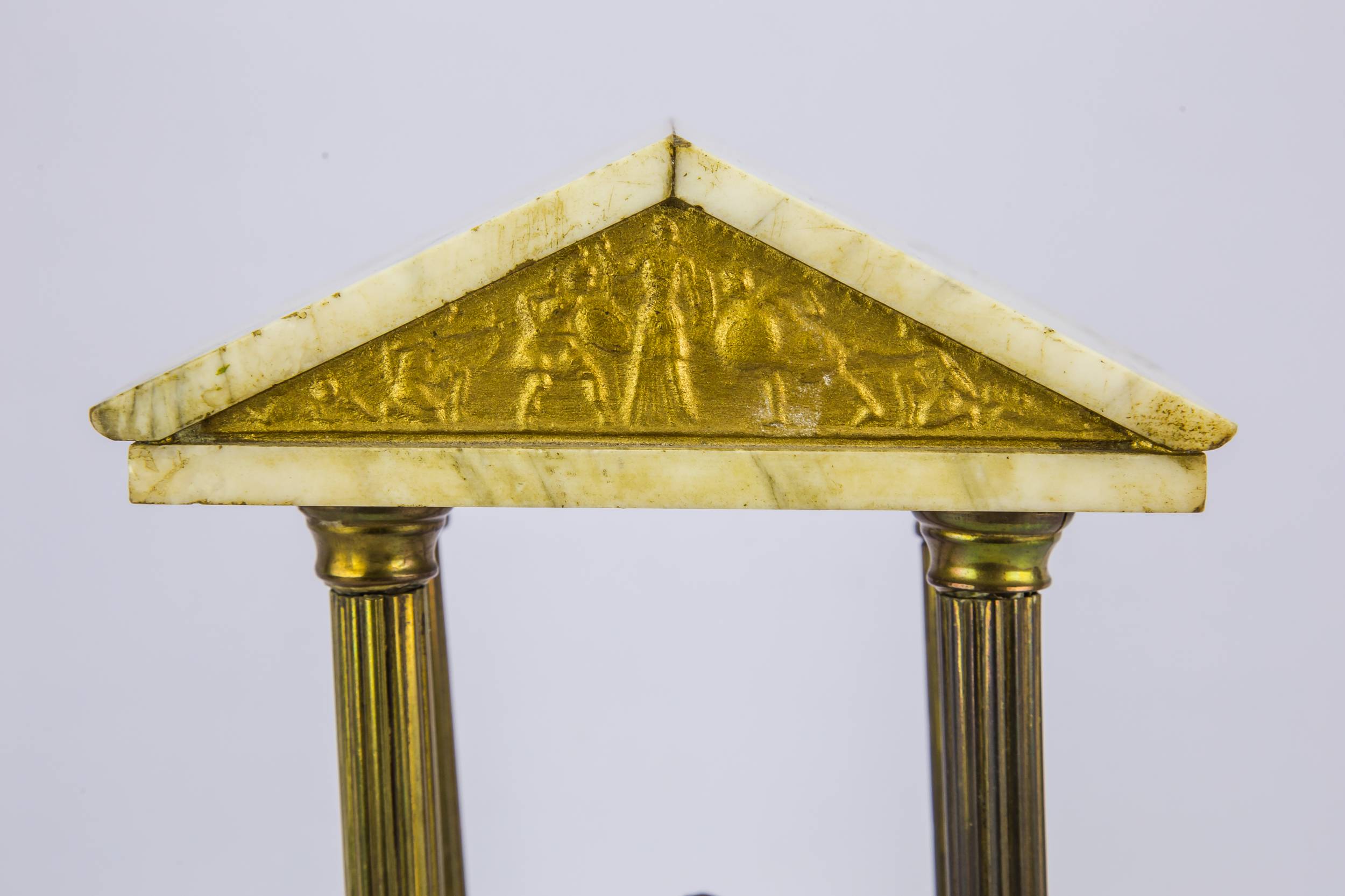 Neo-classical Marble Gallic — Gallic soldier obelisk 1