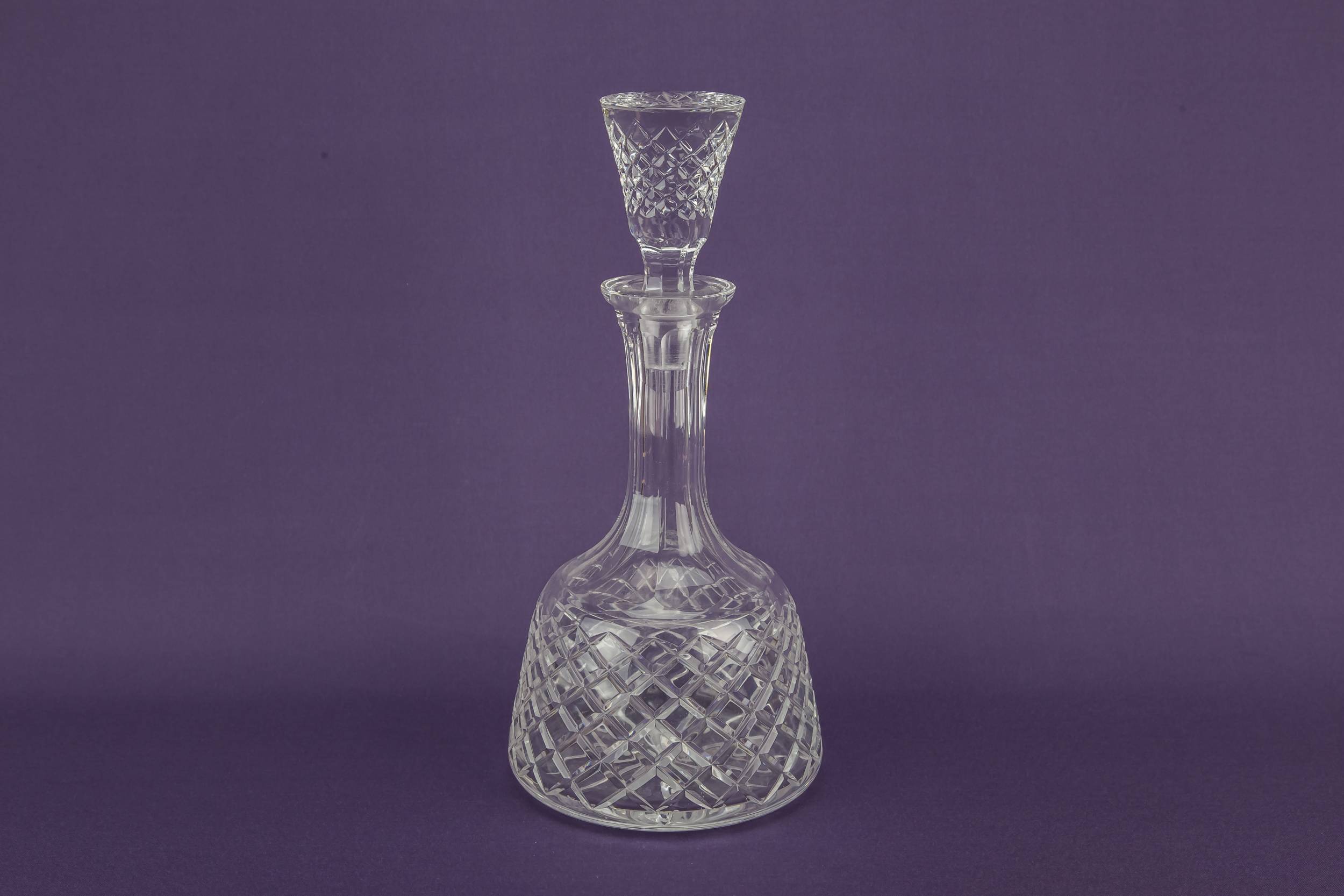 Vintage Mallet Dessert — Mallet cut glass decanter