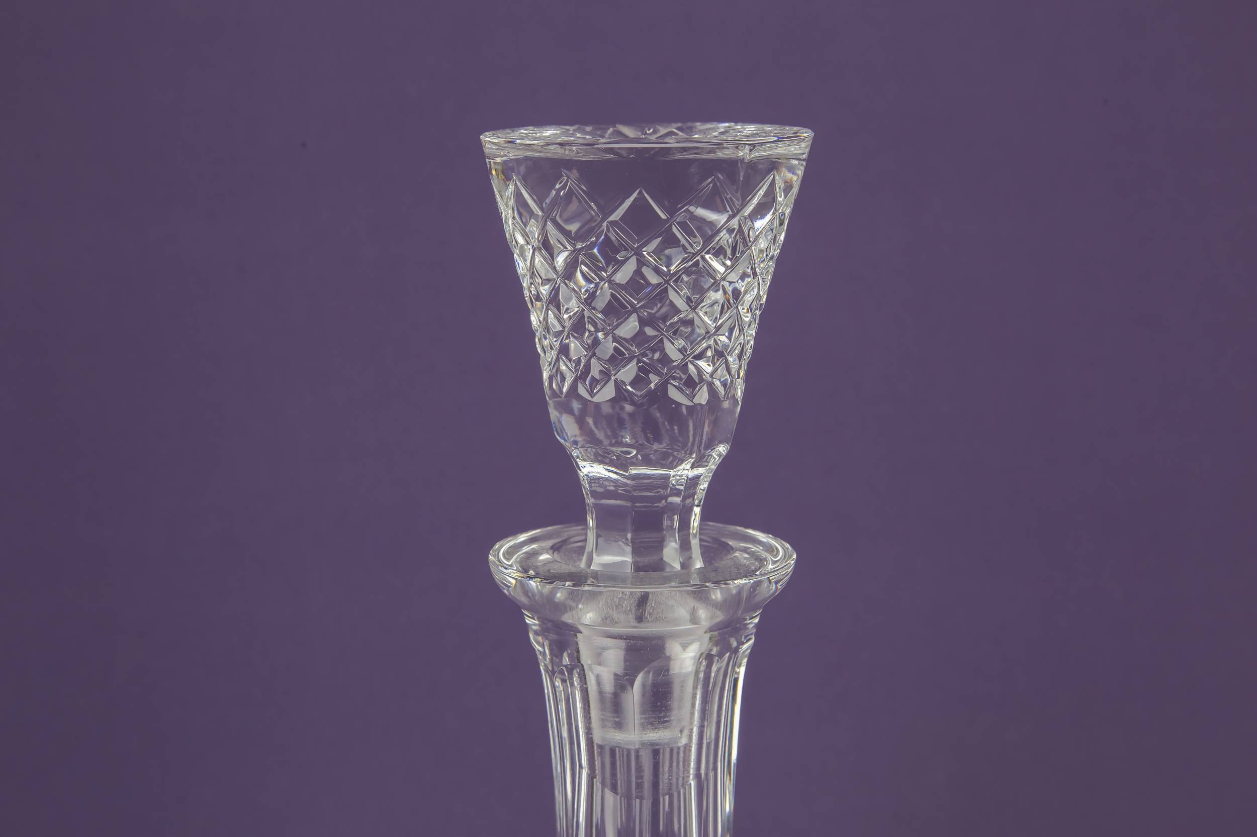 Vintage Mallet Dessert — Mallet cut glass decanter 2