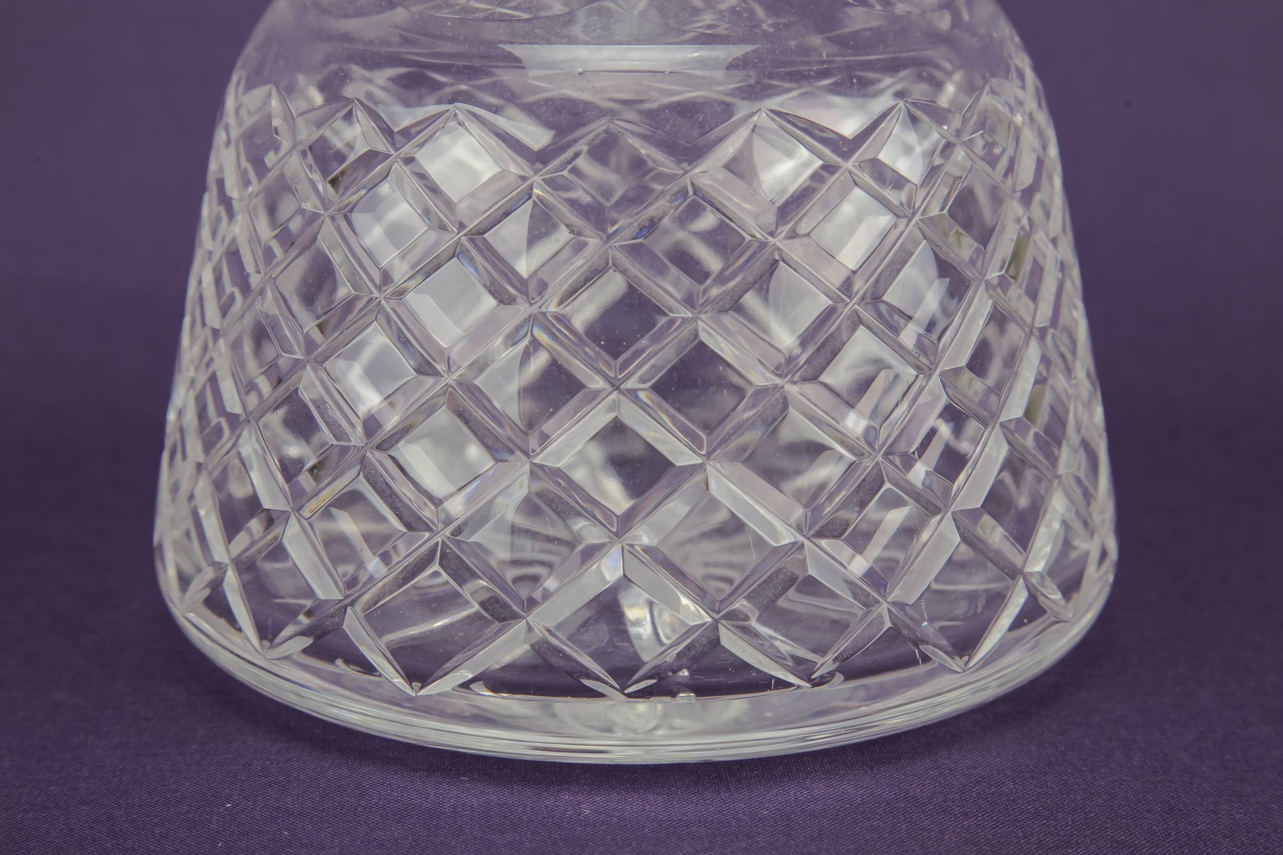 Vintage Mallet Dessert — Mallet cut glass decanter 3