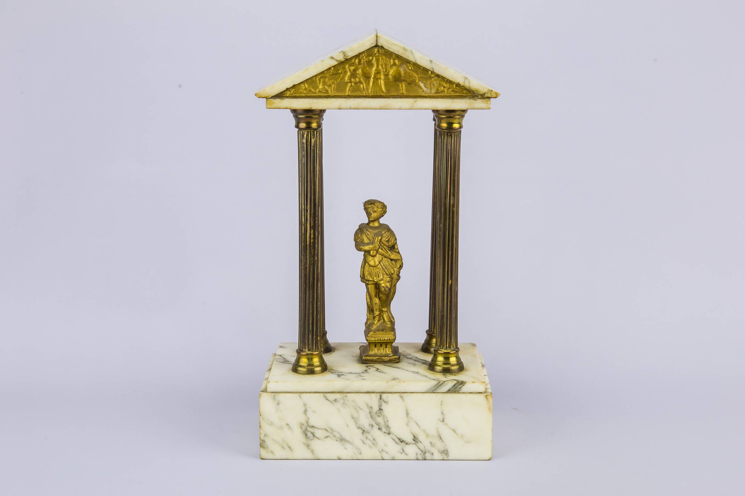 Neo-classical Marble Roman — Roman soldier obelisk