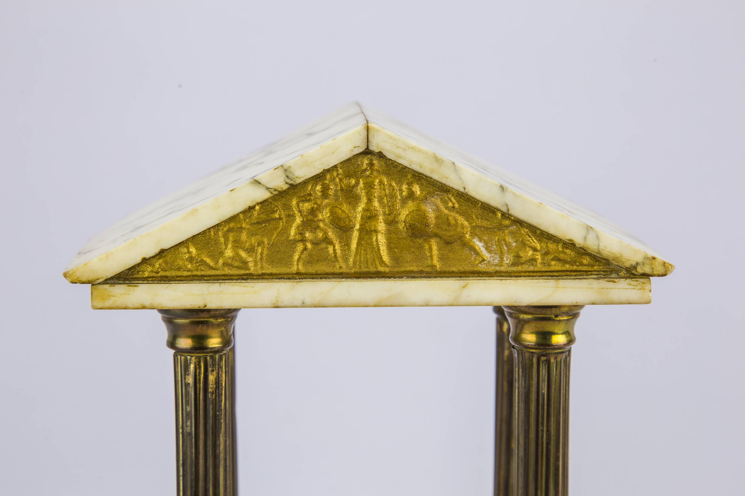 Neo-classical Marble Roman — Roman soldier obelisk 1