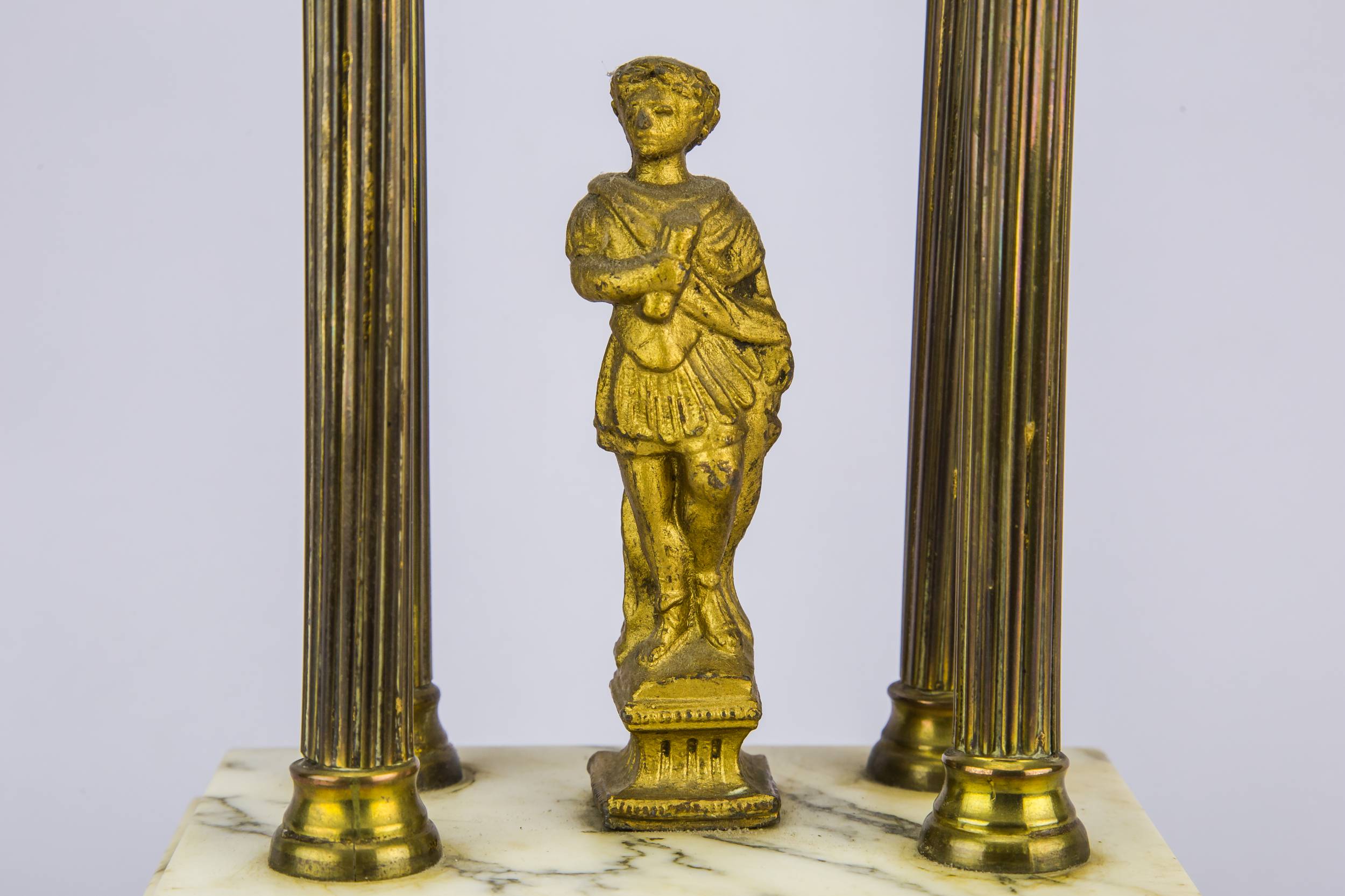 Neo-classical Marble Roman — Roman soldier obelisk 2