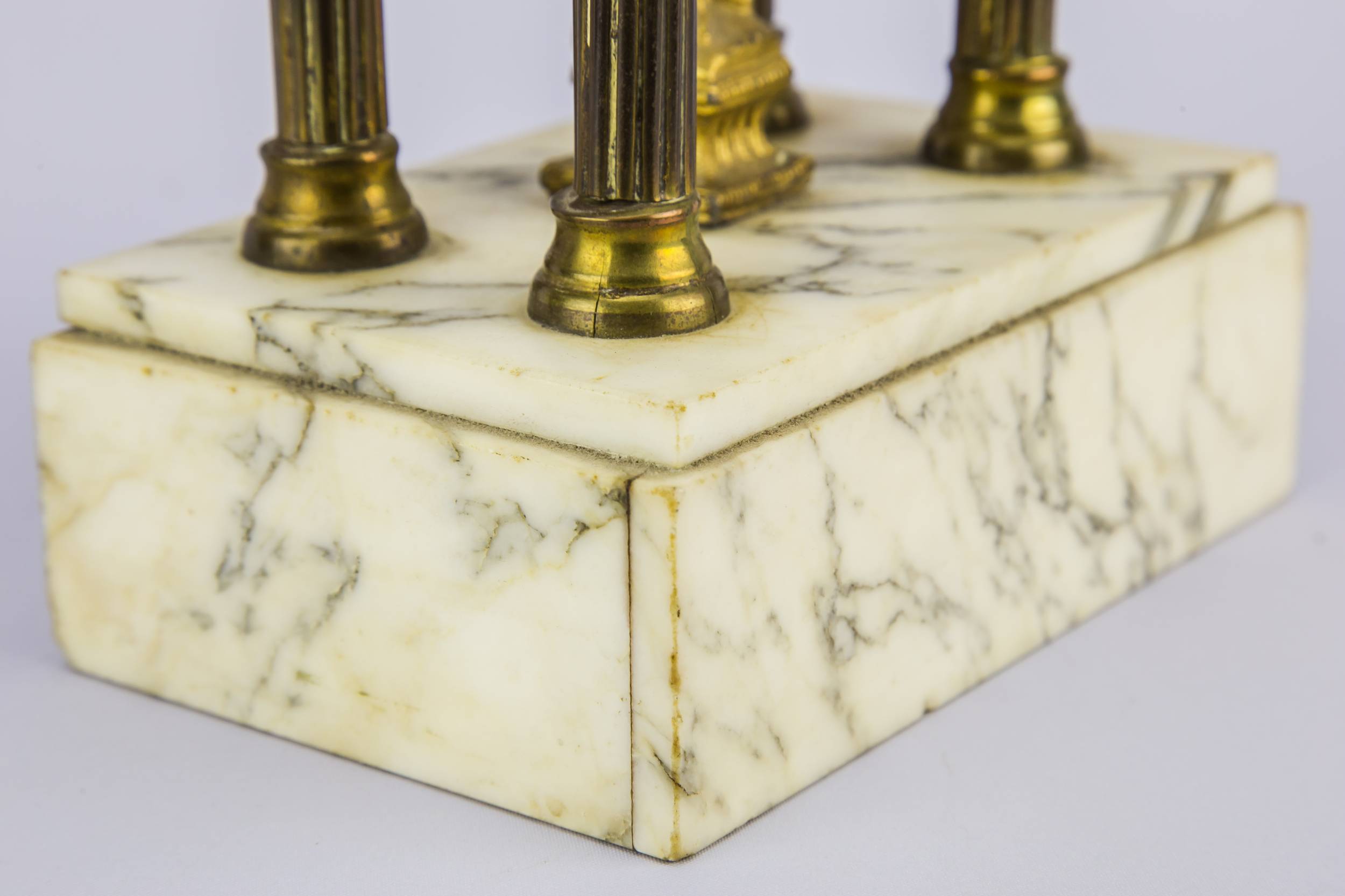Neo-classical Marble Roman — Roman soldier obelisk 6