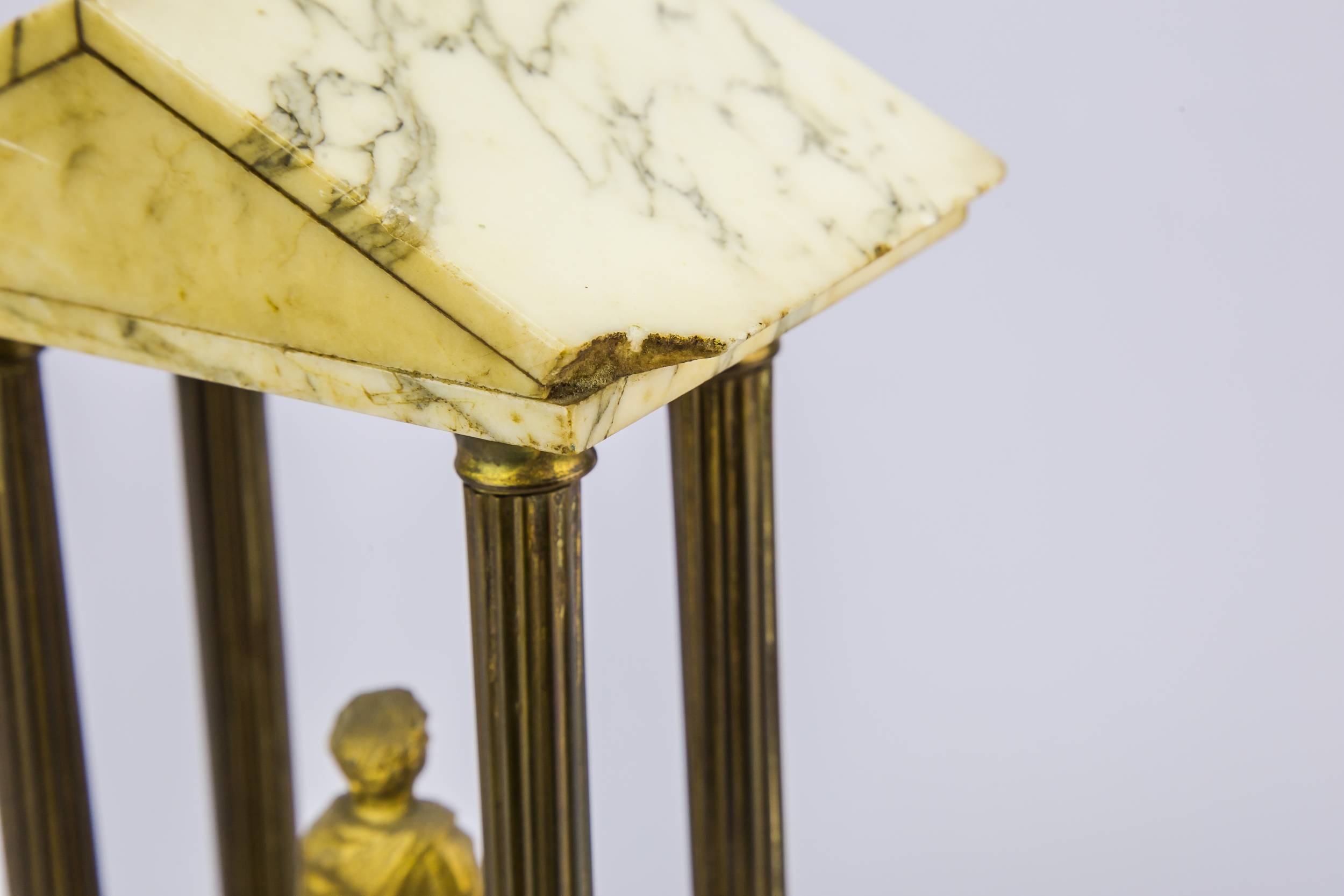 Neo-classical Marble Roman — Roman soldier obelisk 7