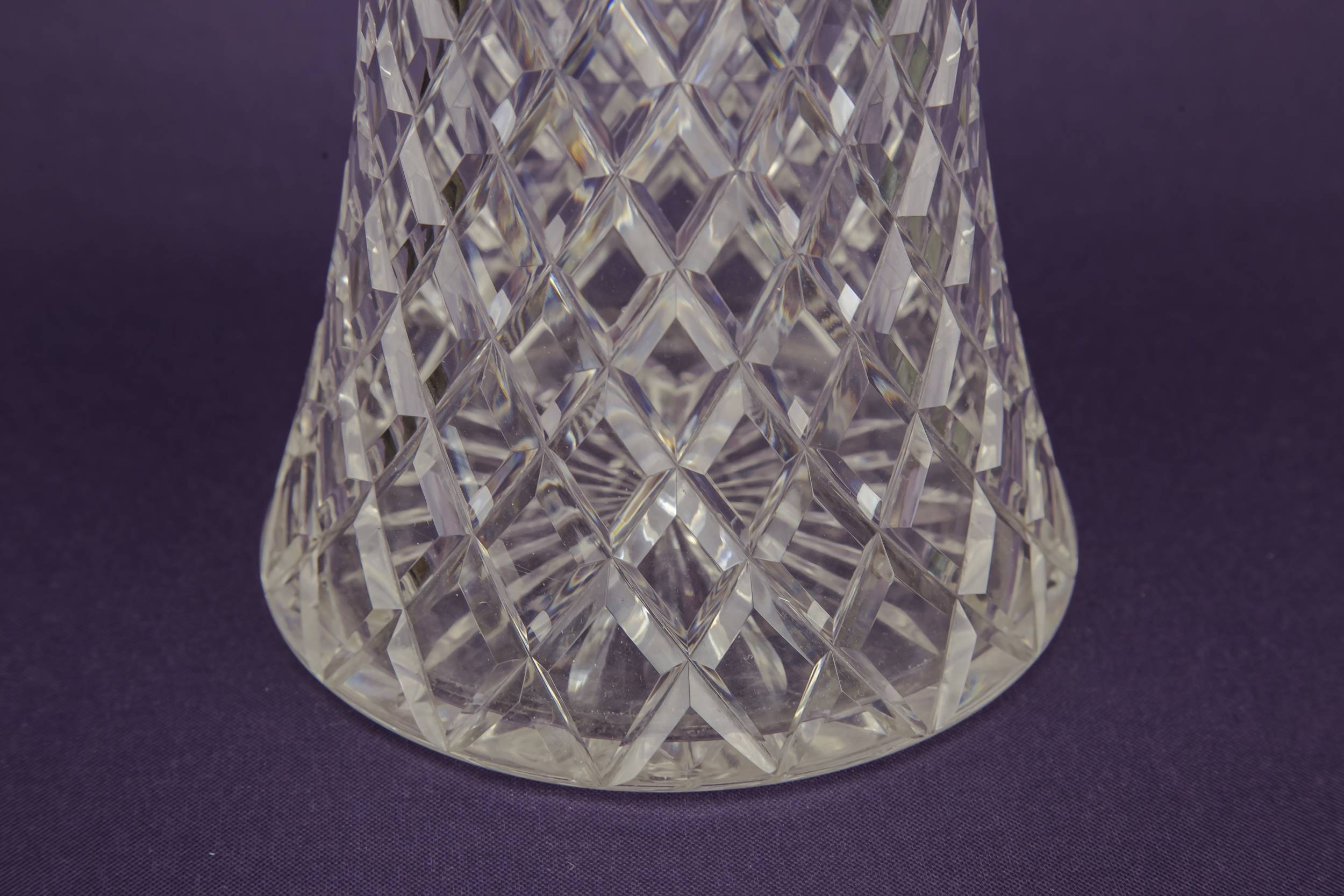 Cut Glass Gilded — 3 cut glass decanters 5