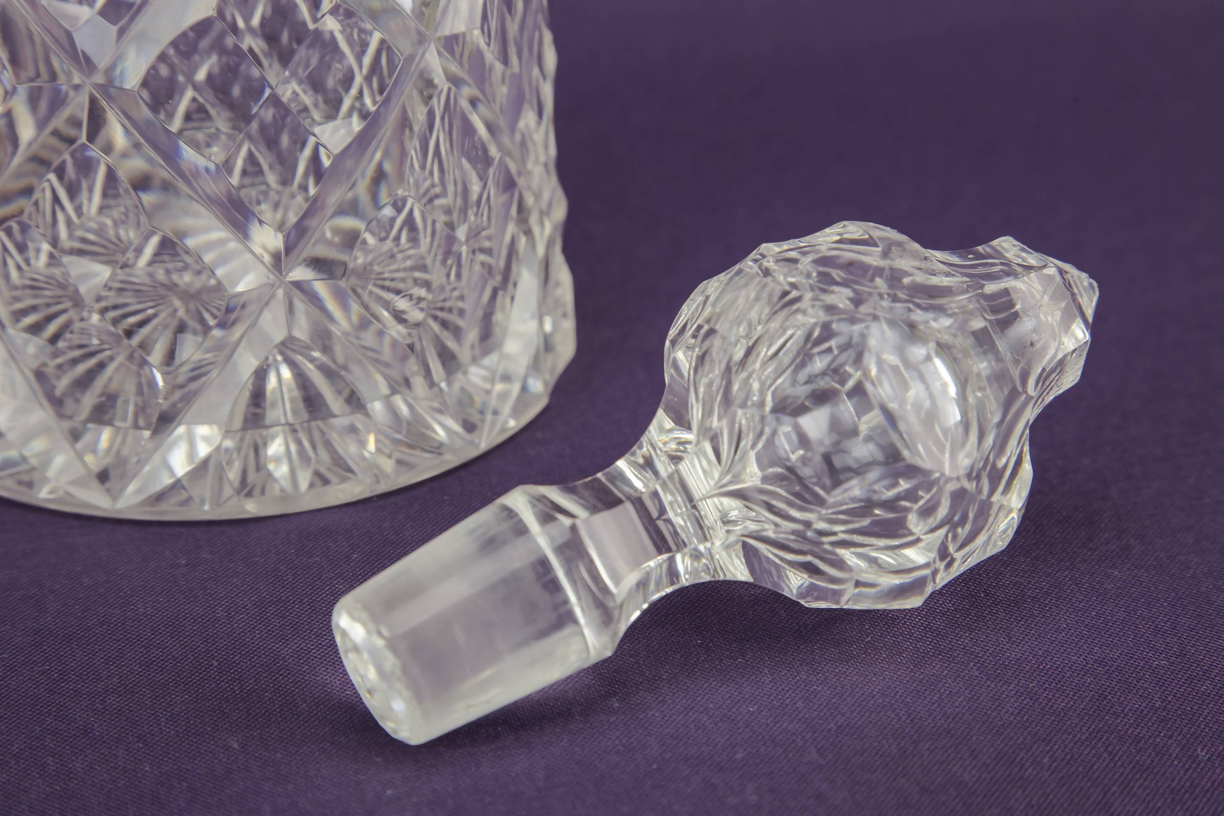 Cut Glass Traditional — Dessert wine glass decanter 1