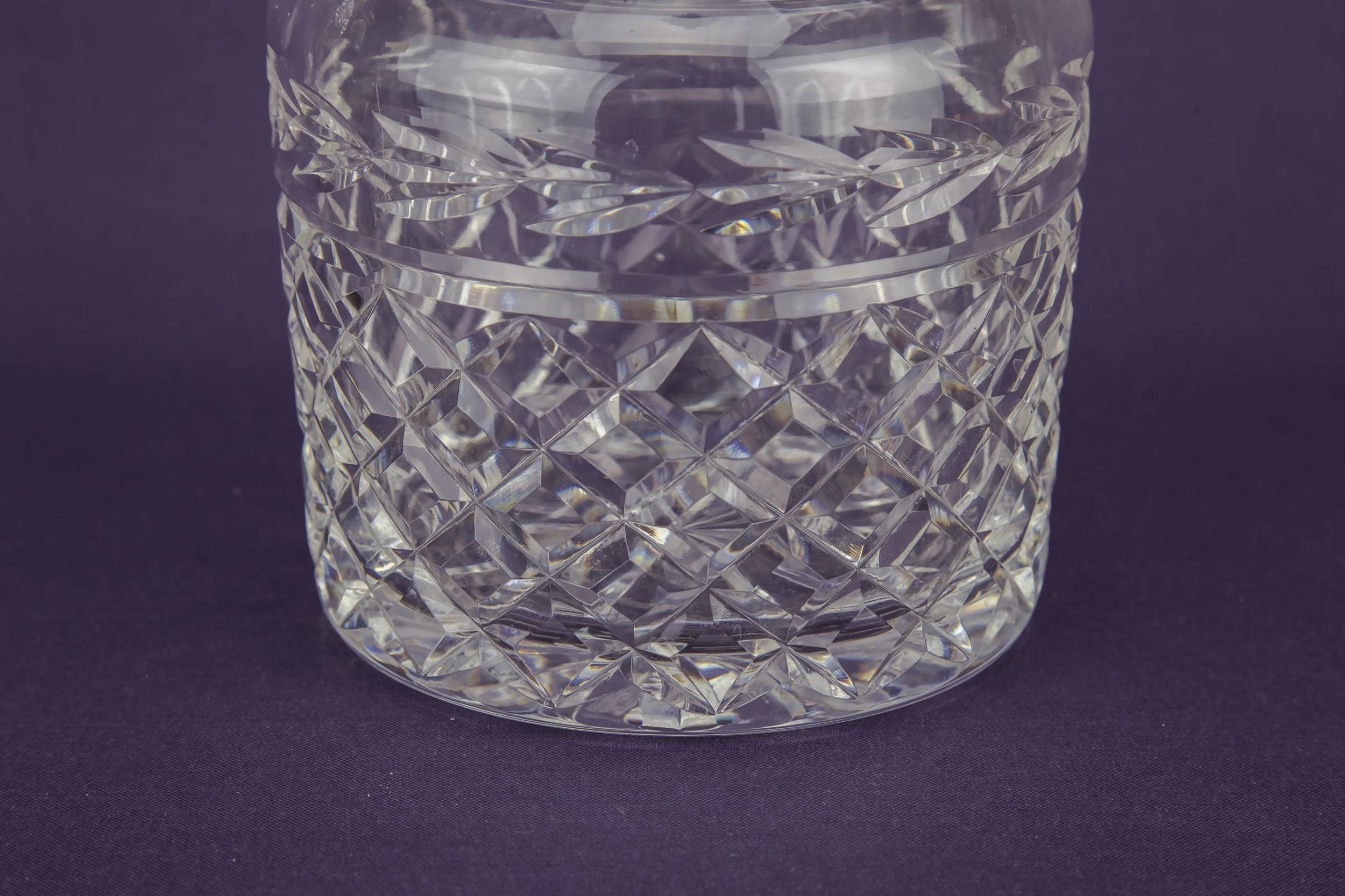 Art Deco Vintage — Cut glass condiment pot 2