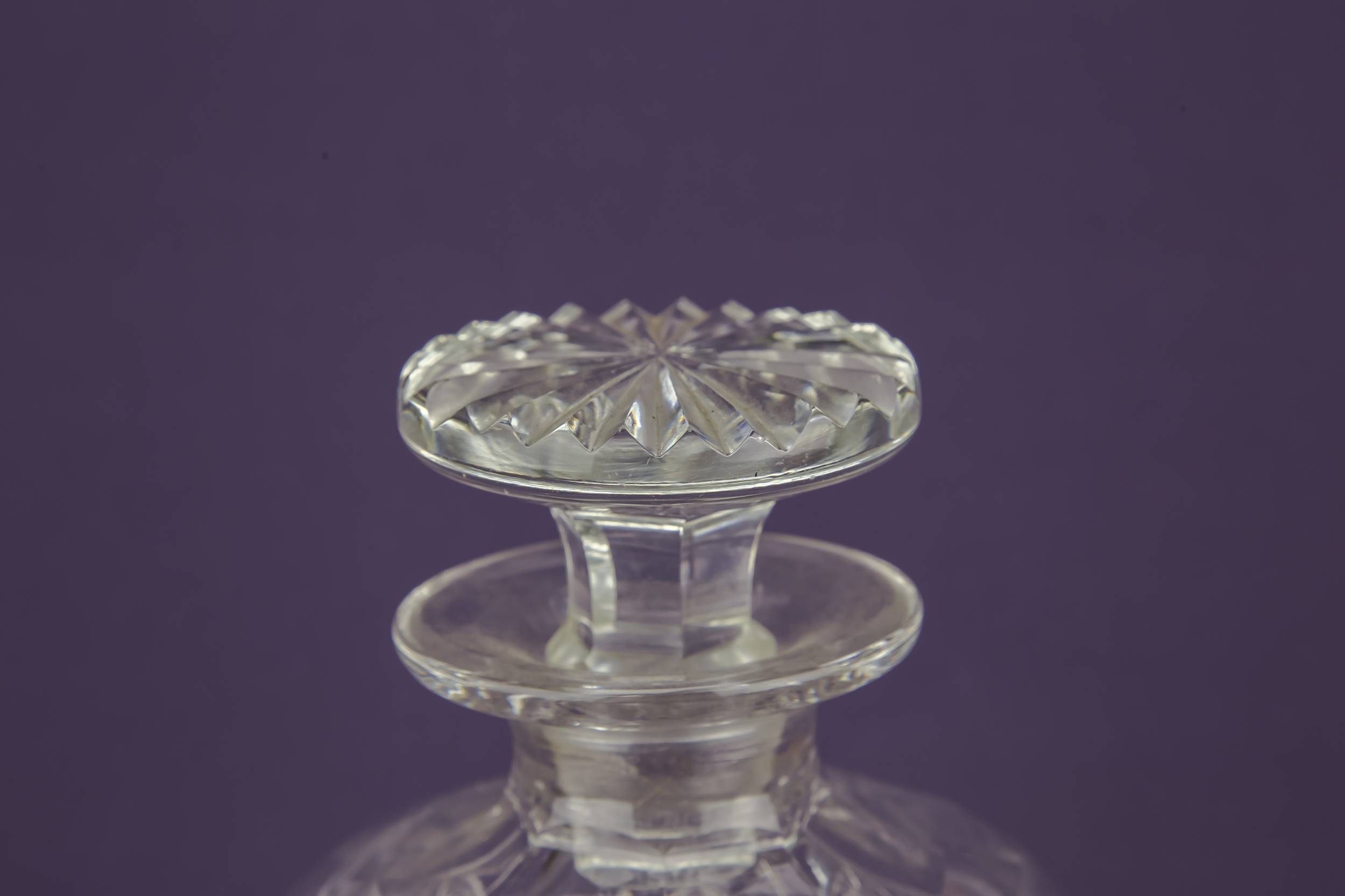 Baluster Barel Art — Whisky cut glass decanter 2