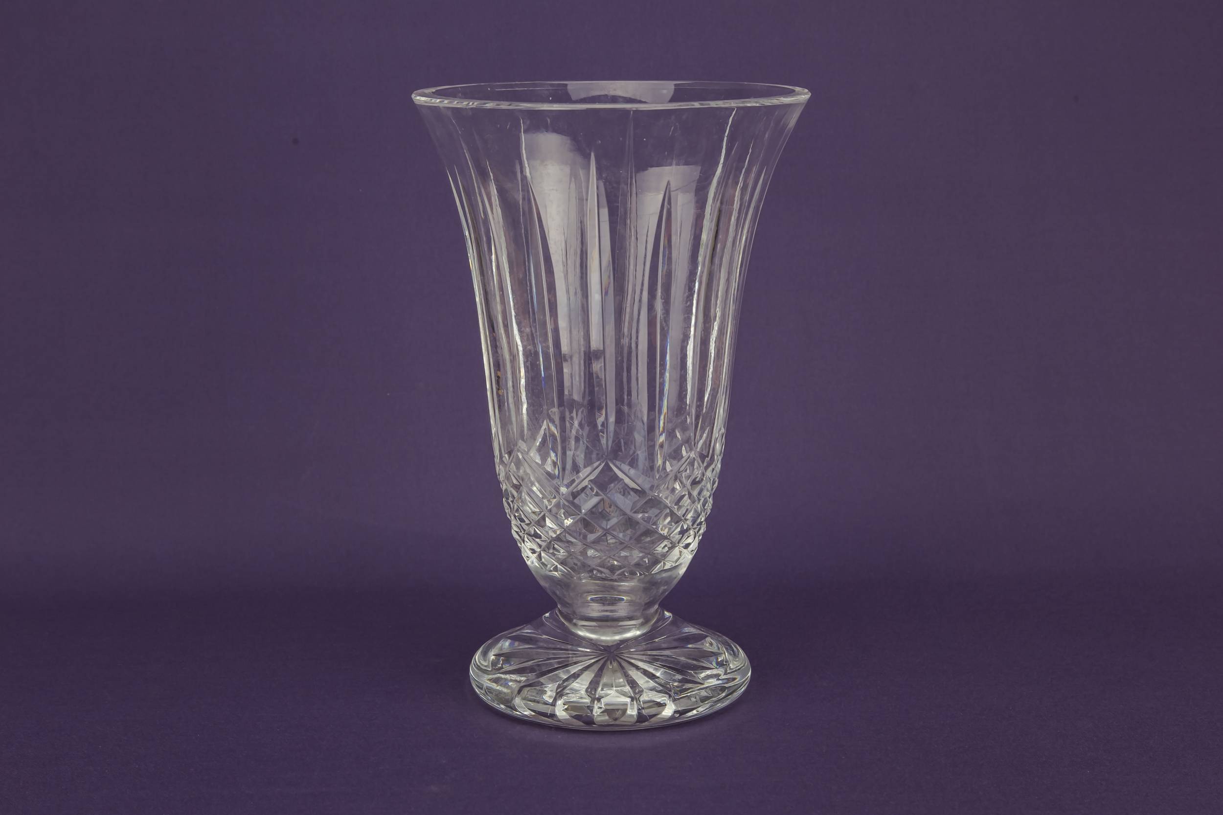 Modernist Charming Trumpet — Crystal glass vase