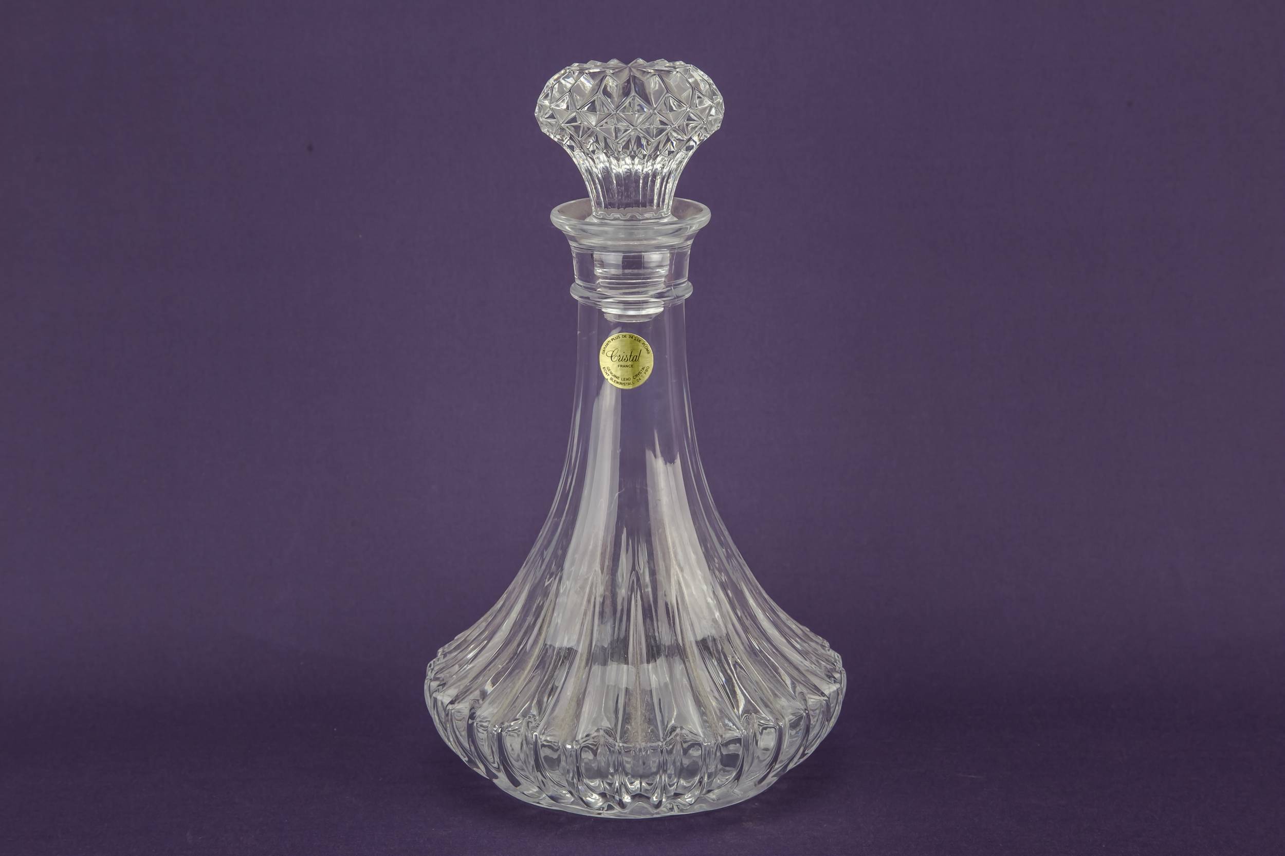 Vintage Moulded Glass — Moulded glass decanter