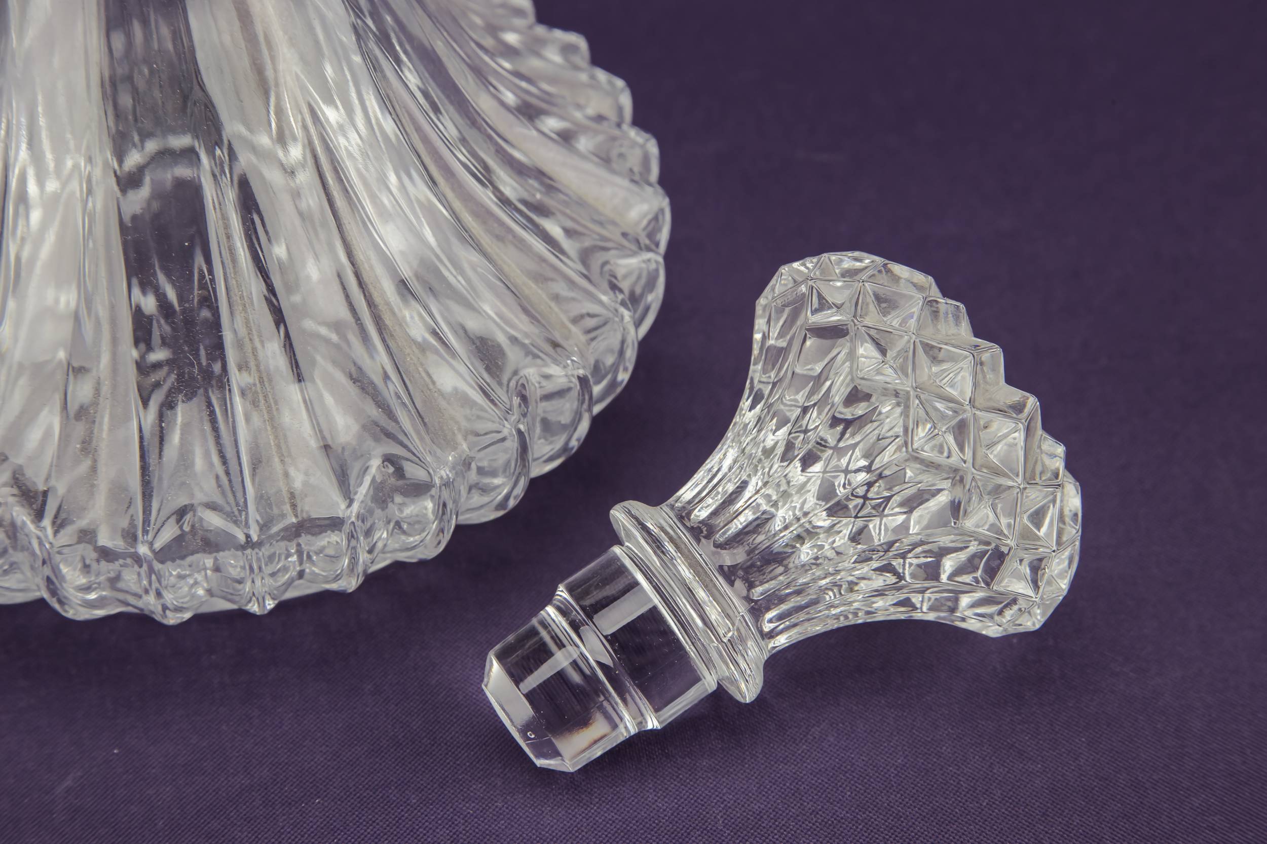 Vintage Moulded Glass — Moulded glass decanter 2