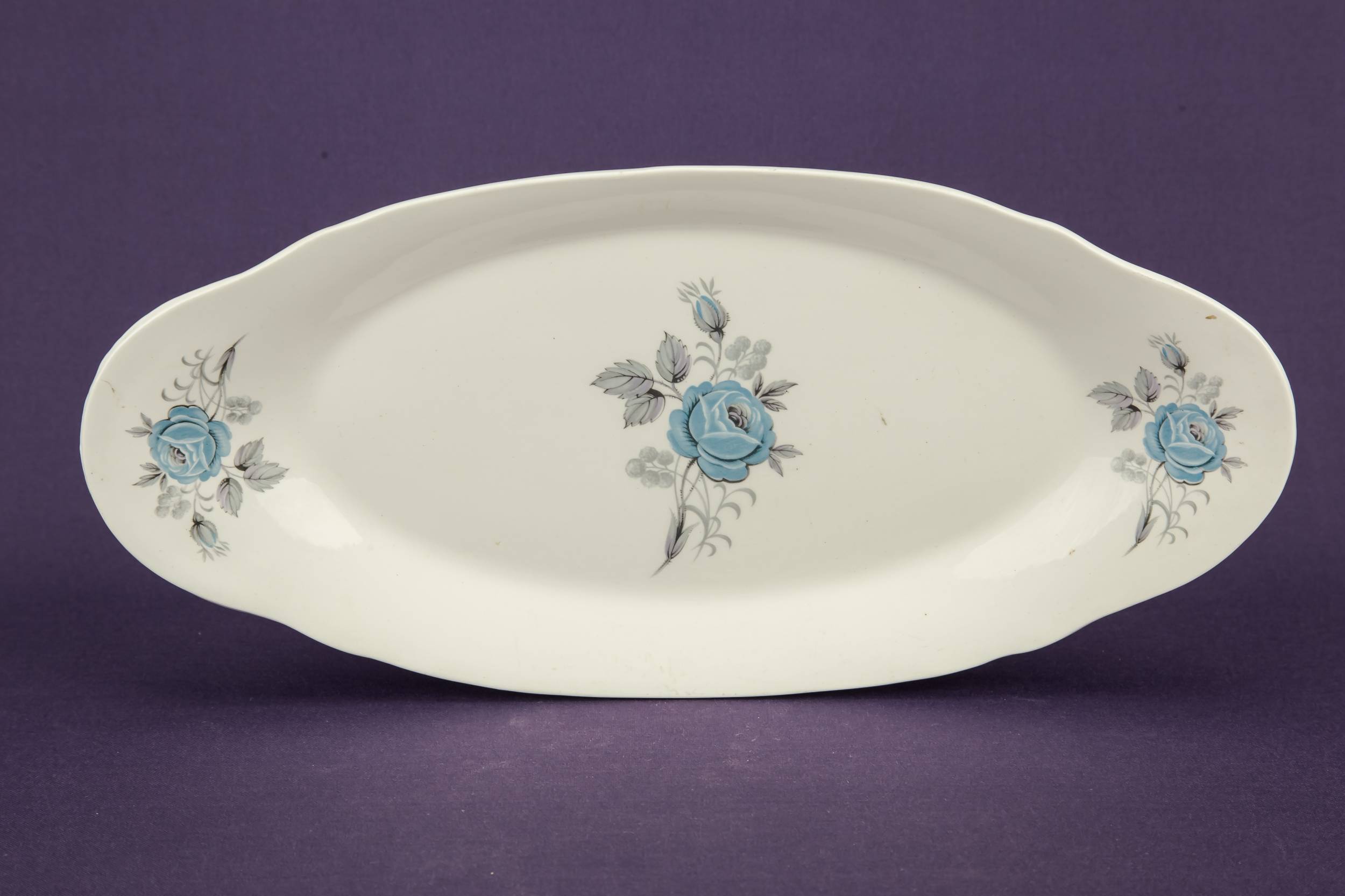 Vintage Modernist Floral — Dessert set for 6 1