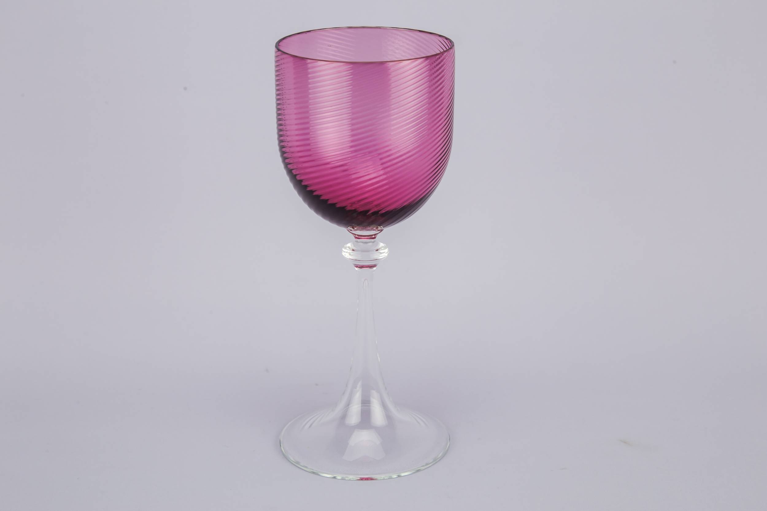 Art Nouveau Antique — 6 medium wine glasses