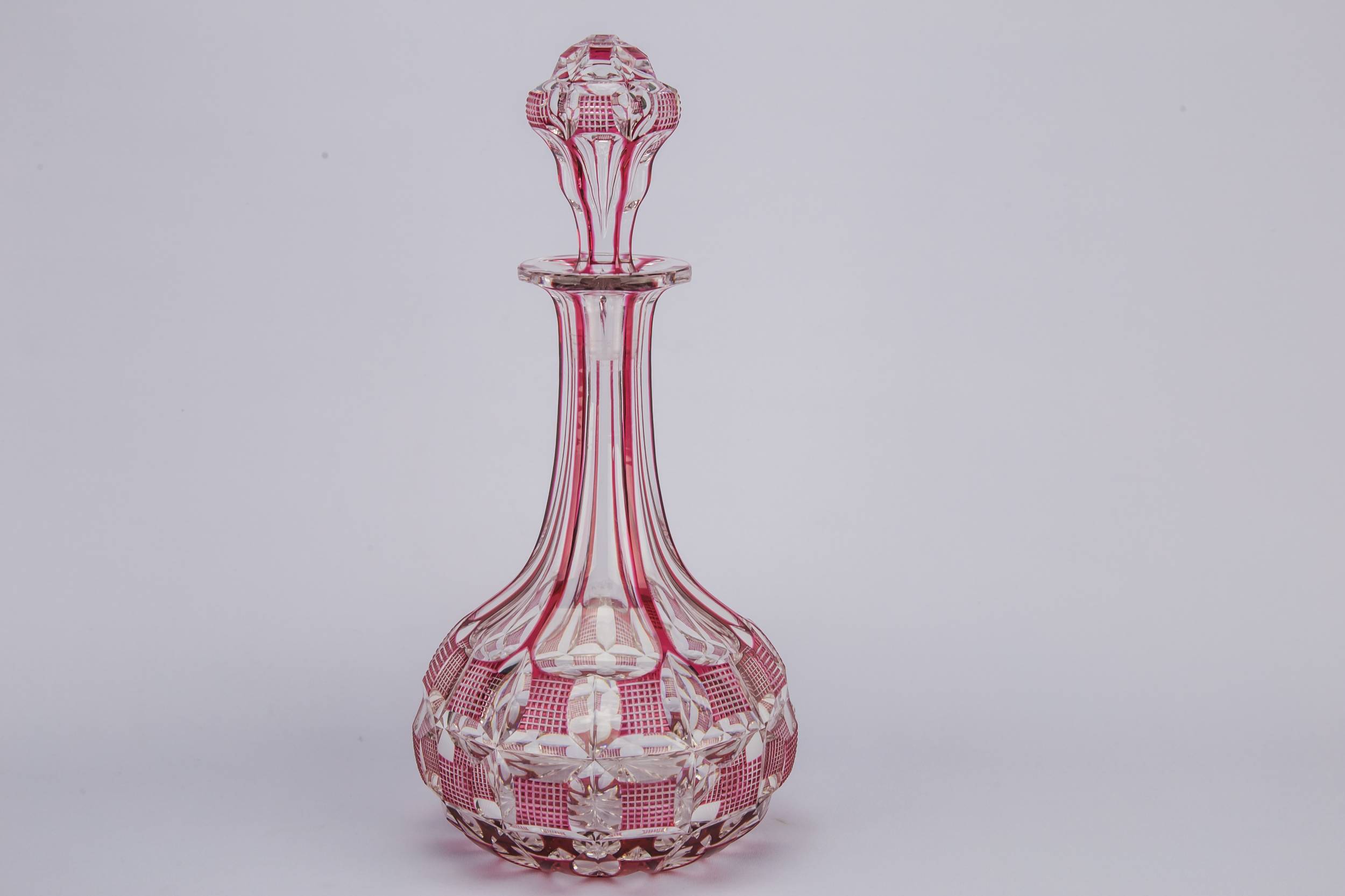 Antique Cut Glass — Cut glass port decanter 5