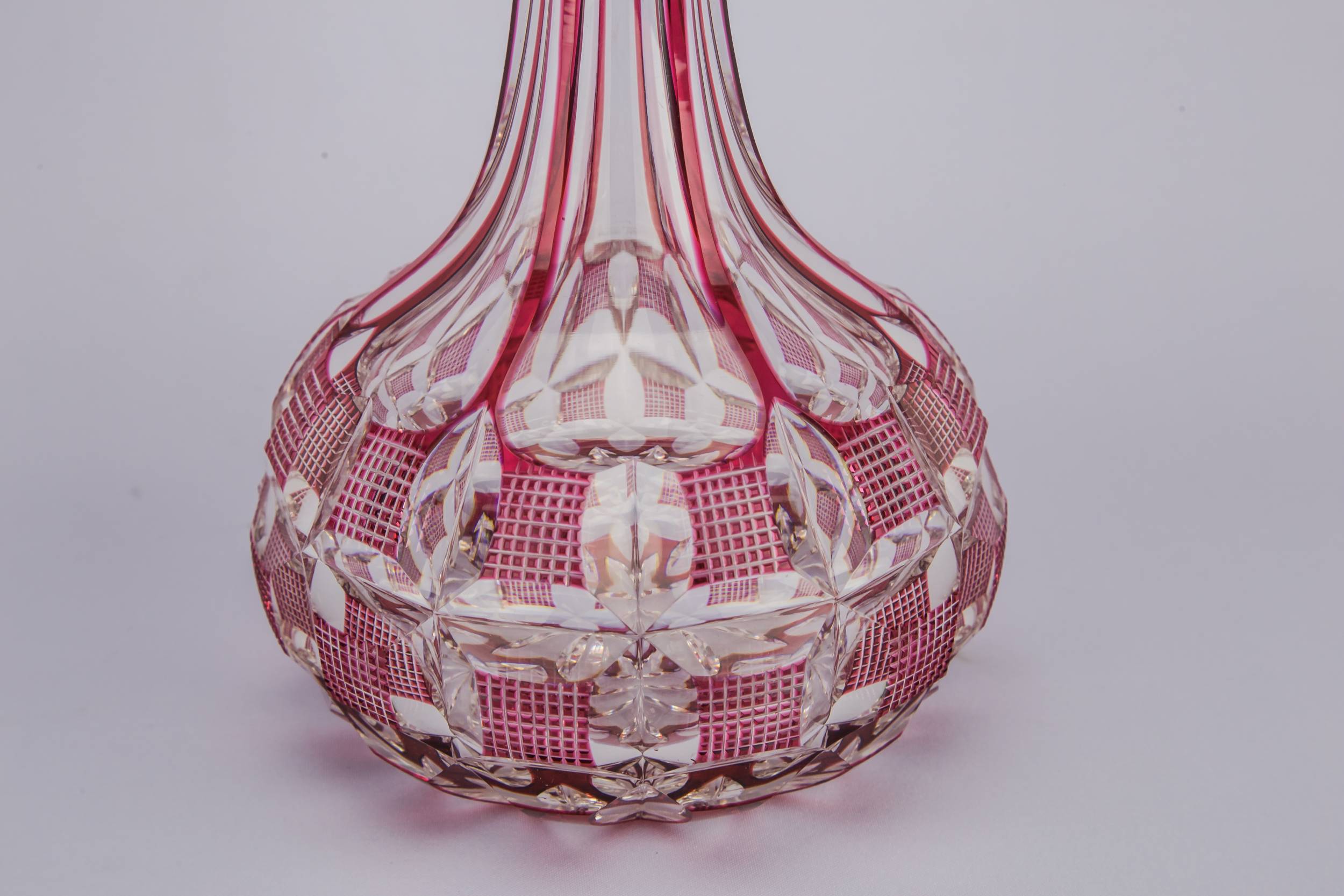 Antique Cut Glass — Cut glass port decanter 1