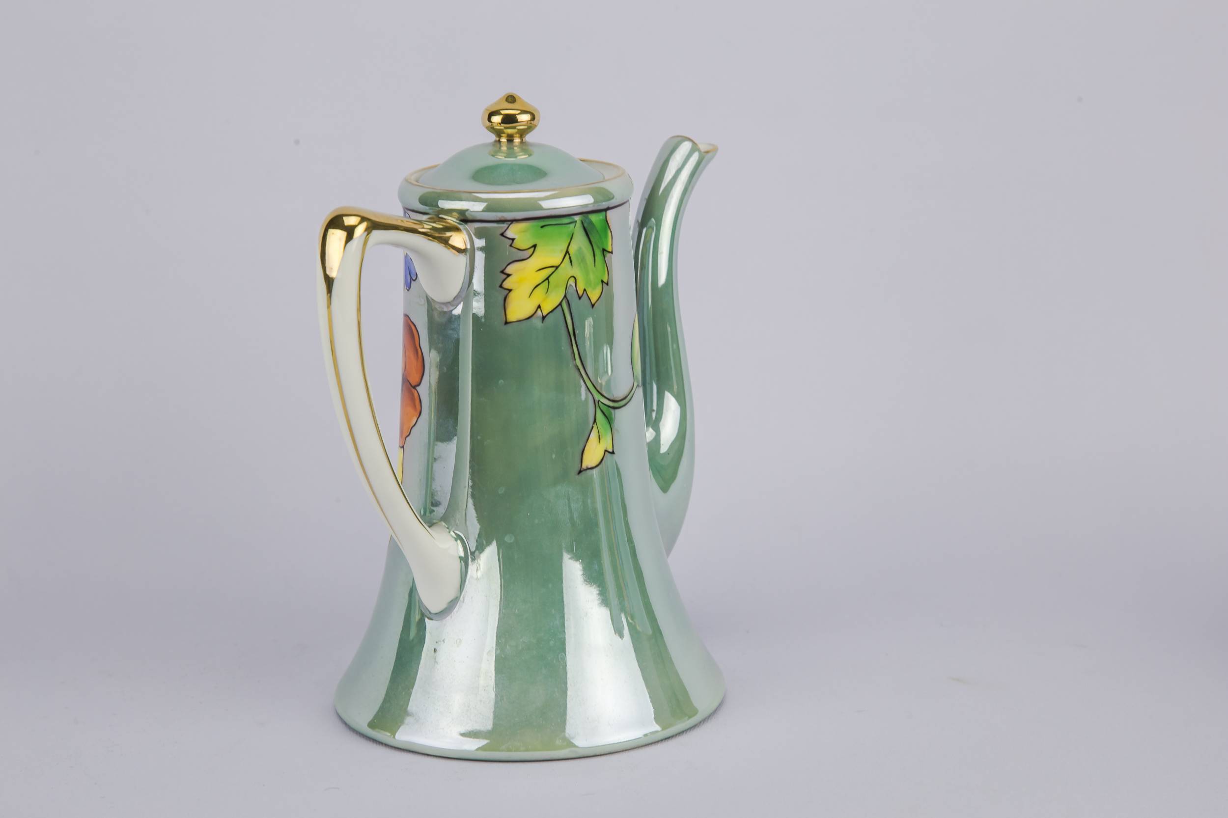 Persons Flamboyant Art — Noritake coffee set for 6 2