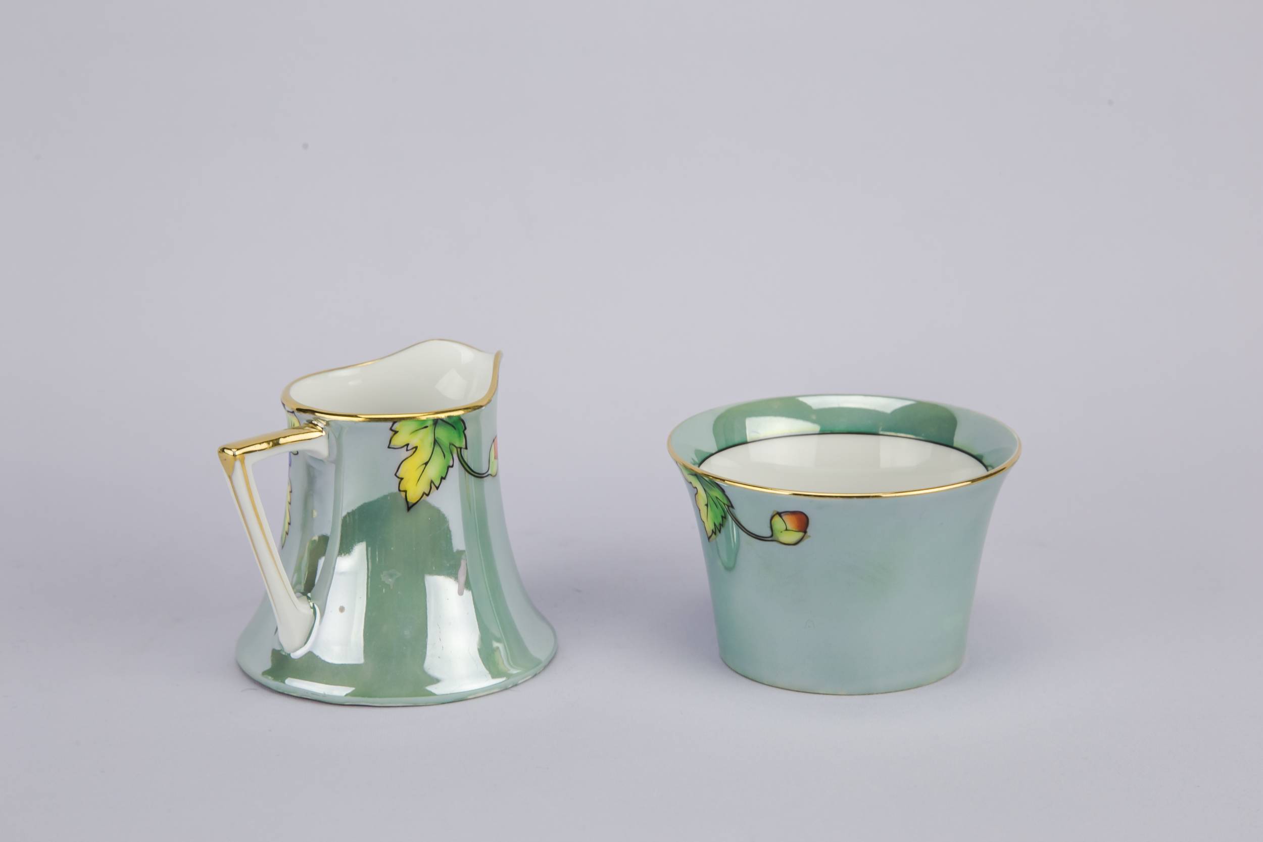 Persons Flamboyant Art — Noritake coffee set for 6 5